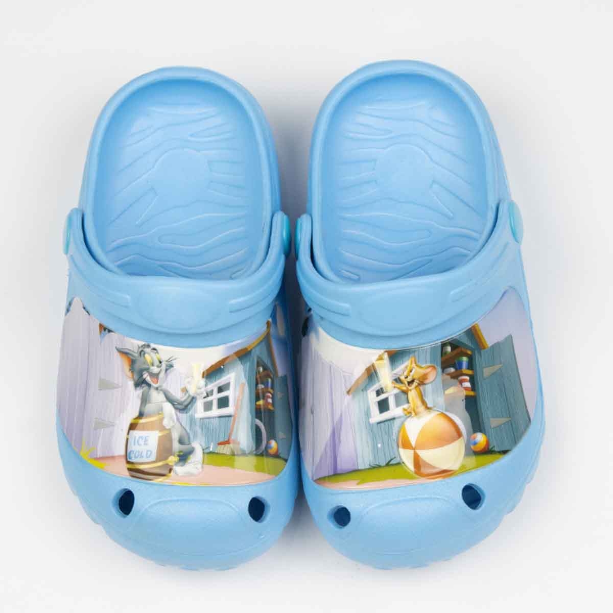 توم آند جيري صنادل خفيفة مريحة للأولاد باللون الأزرق