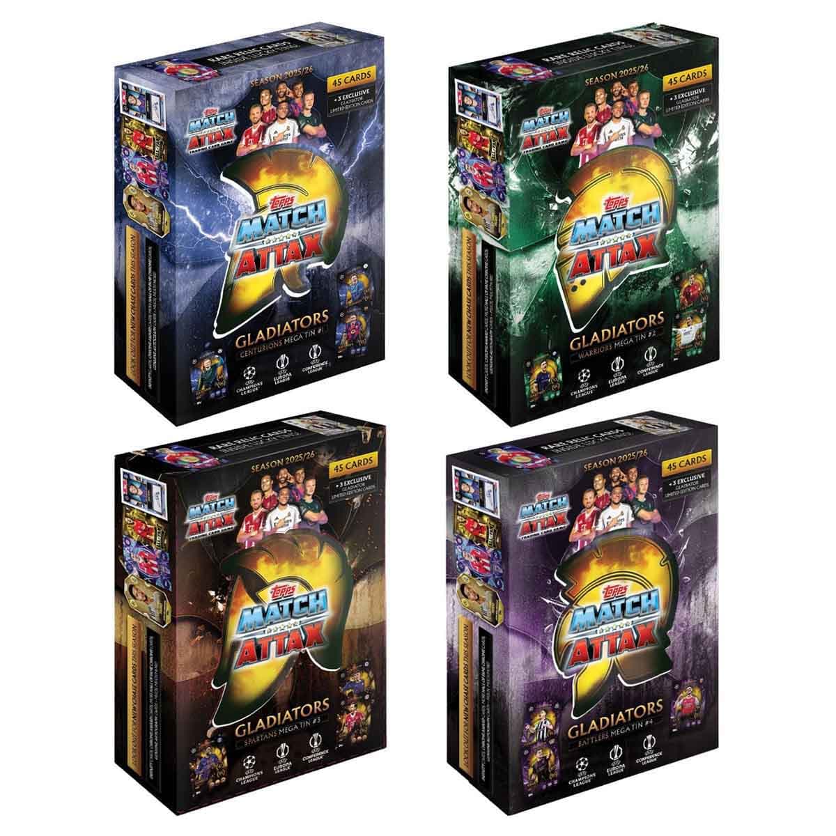Topps Match Attax 2025/26 Assorted Mega Tin Trading Card Game