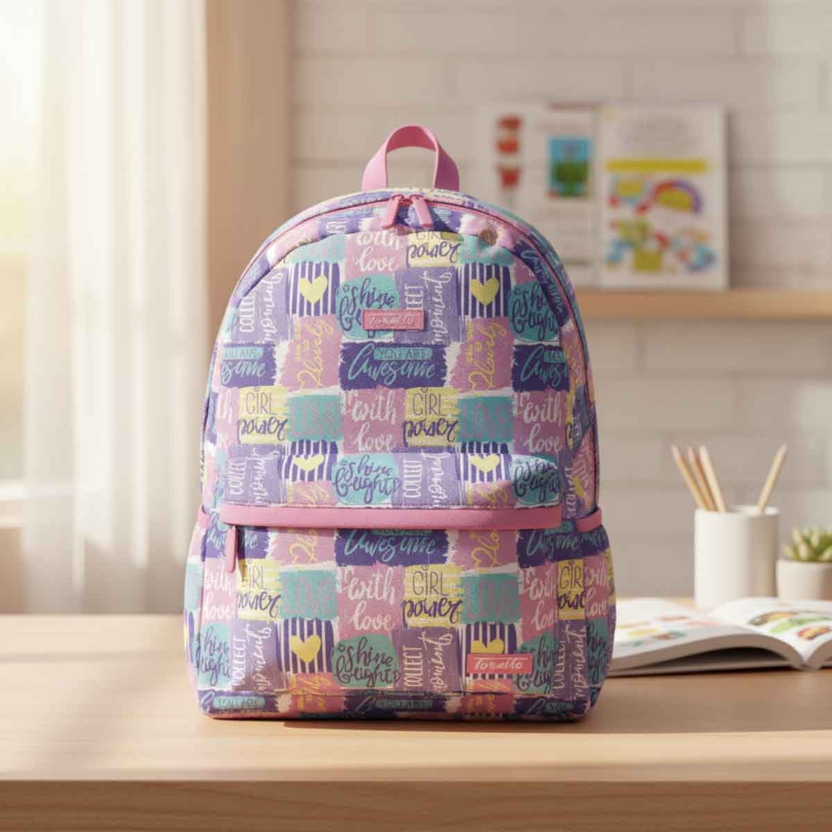 Toretto 4-Piece M2227 Backpack, Lunch Bag, Water Bottle & Pencil Case Set