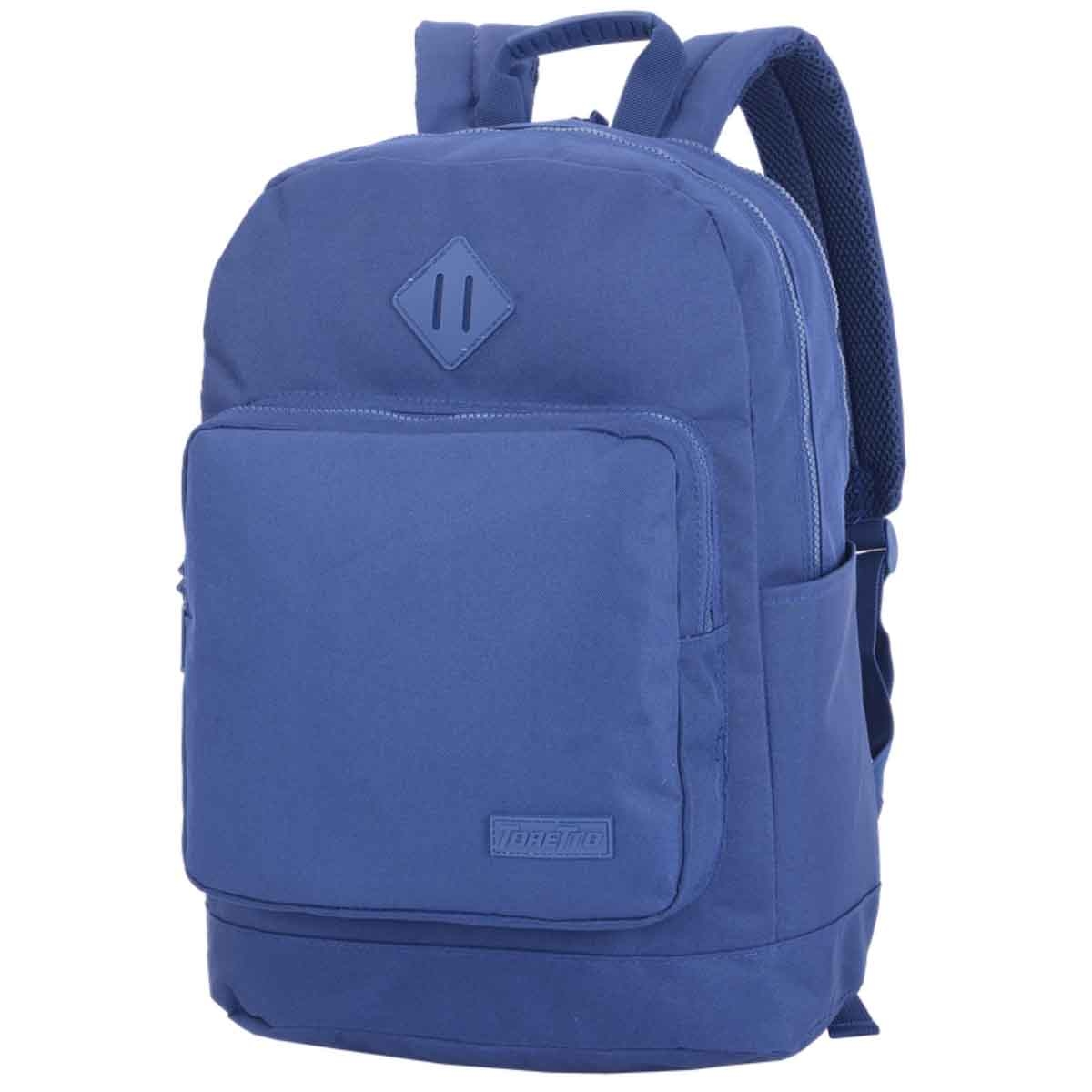 توريتو حقيبة ظهر زرقاء داكنة مقاس 16 انش مع مقلمة