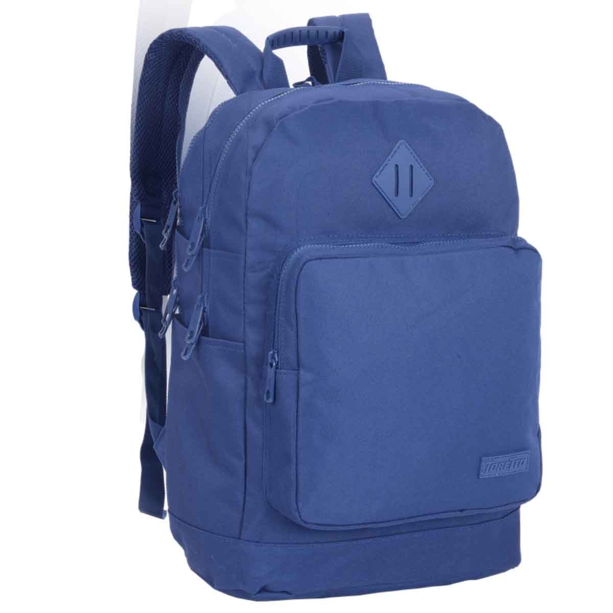 توريتو حقيبة ظهر زرقاء داكنة مقاس 16 انش مع مقلمة