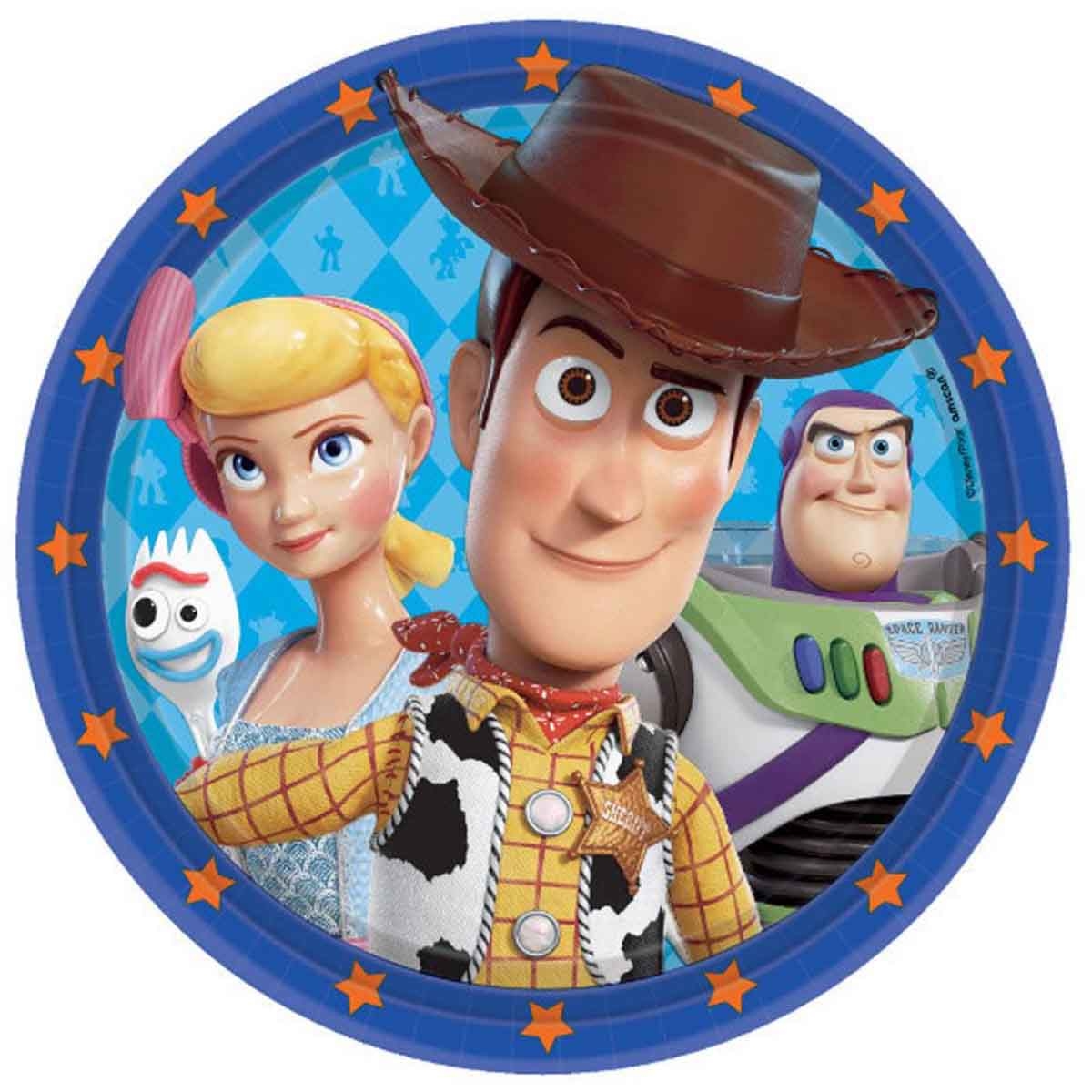 Disney & Pixar Toy Story 4 8-Piece 9" Round Paper Plate Set