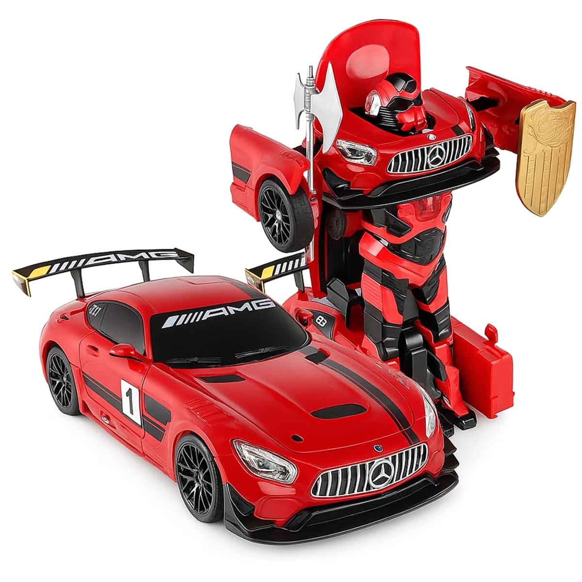 Transformers 1:14 Scale RS 2.4G Robot Fast Transforming R/C Car Boys, 5-7 Years