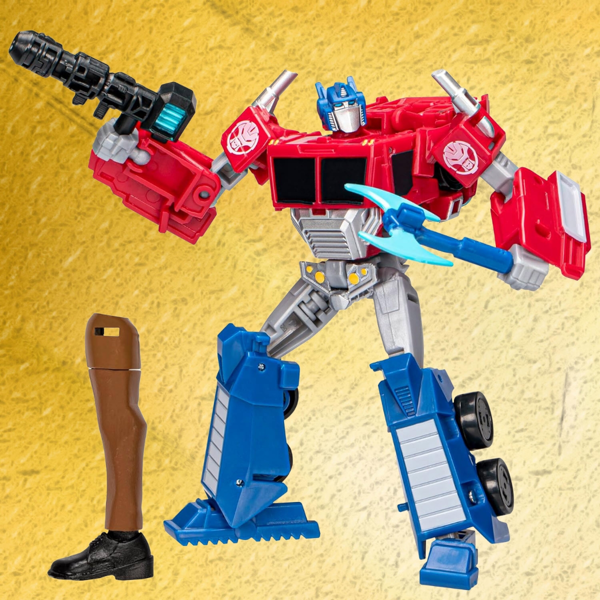 Transformers 5″ Earthspark Deluxe Optimus Prime Action Figure Unisex, 5 - 7 Years