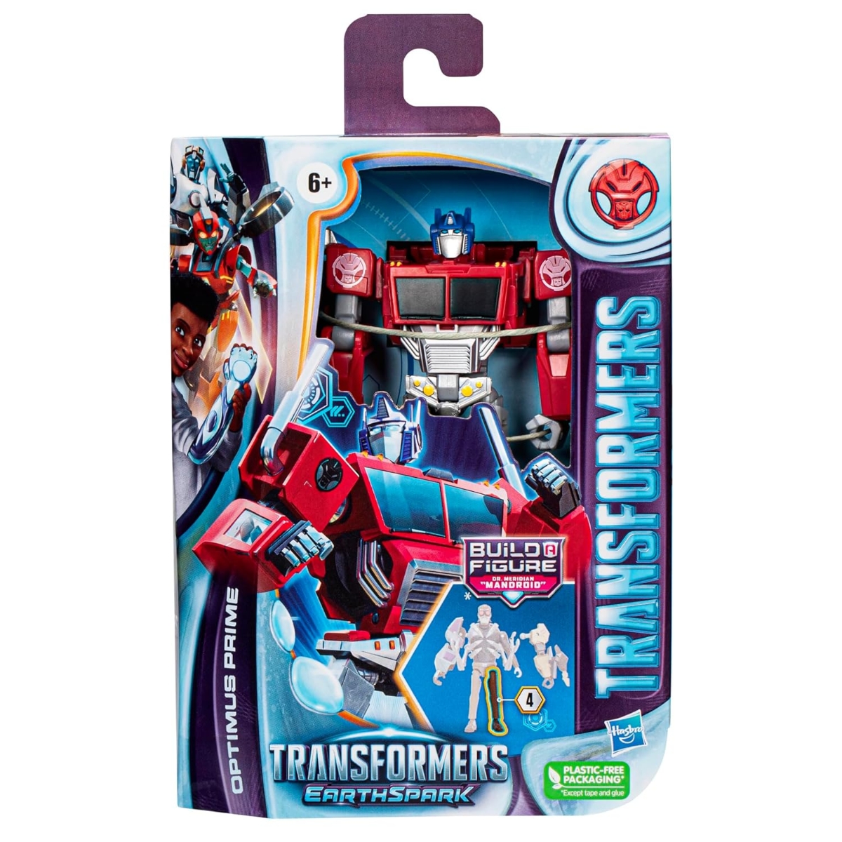 Transformers 5″ Earthspark Deluxe Optimus Prime Action Figure Unisex, 5 - 7 Years