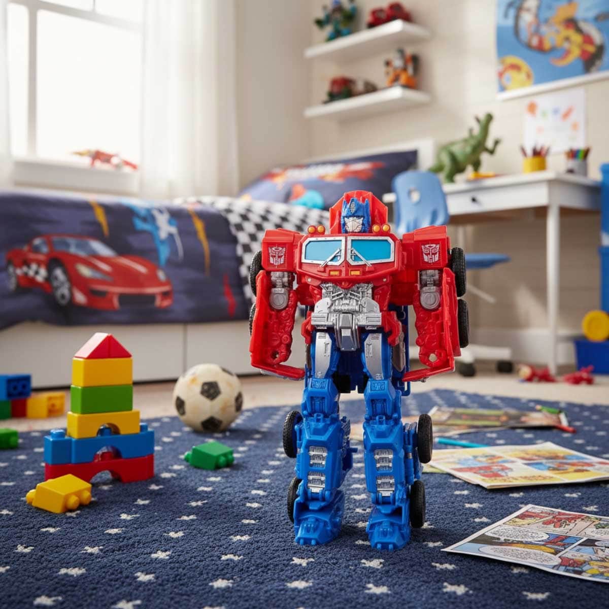 Transformers Core Smash Changers Optimus Prime Action Figure Unisex, 5-7 Years