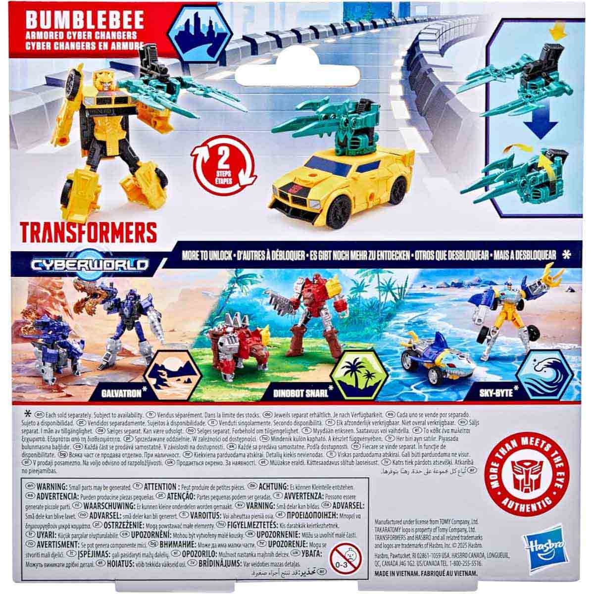 Transformers Cyberworld Armor Bumblebee Action Figure Unisex, 5-7 Years