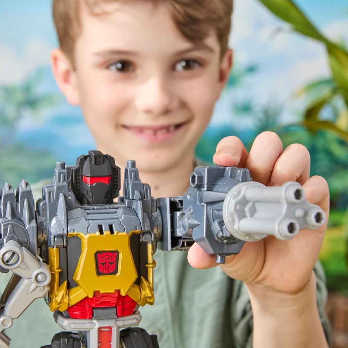 Transformers Cyberworld Chomp & Battle Grimlock Action Figure Unisex, 5-7 Years
