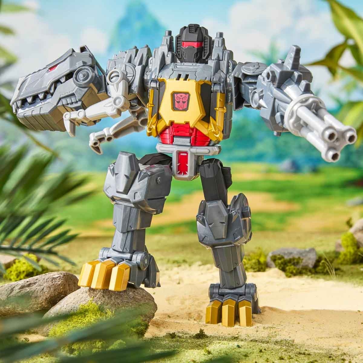 Transformers Cyberworld Chomp & Battle Grimlock Action Figure Unisex, 5-7 Years