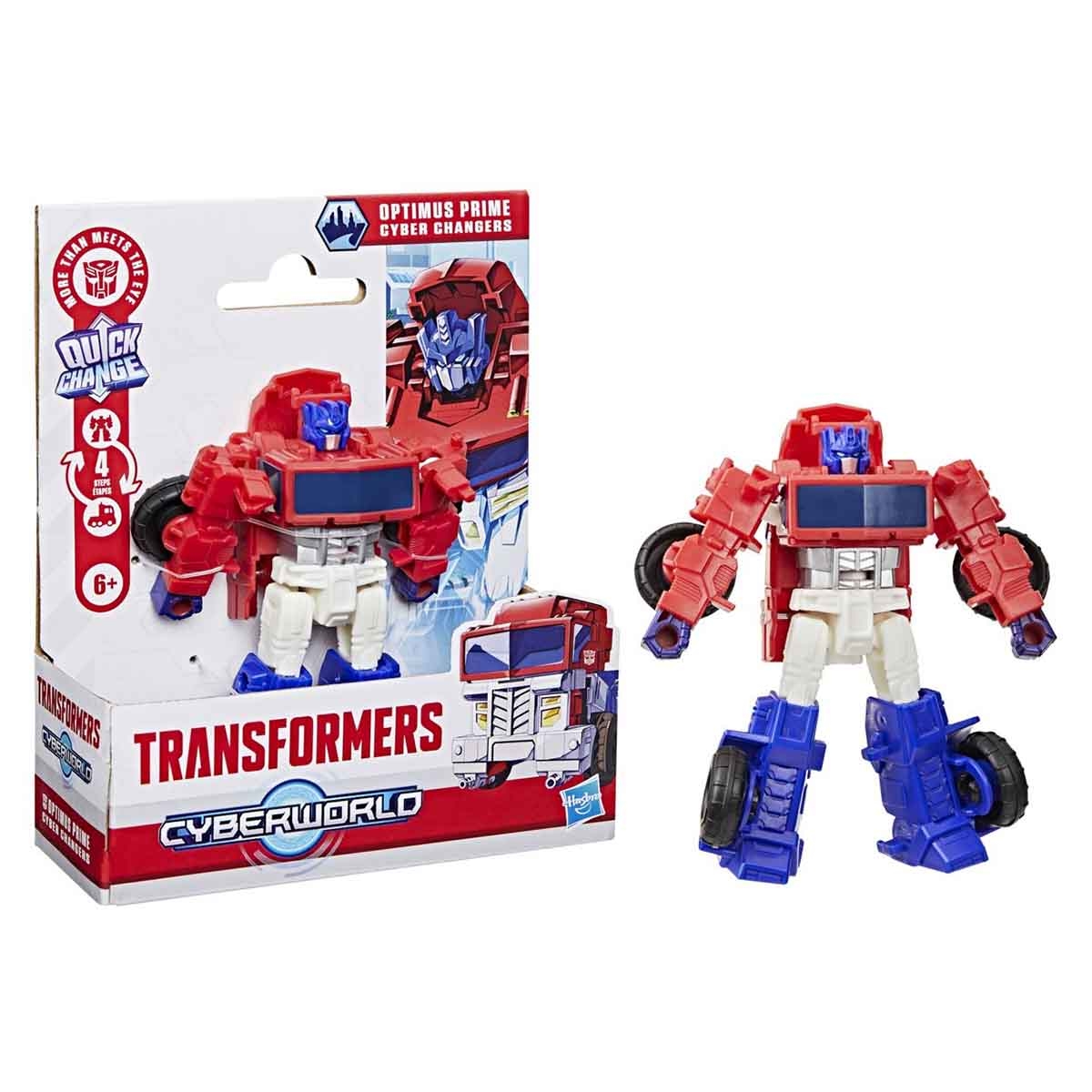 Transformers Cyberworld Optimus Prime Cyber Changers Action Figure Unisex, 3-4 Years