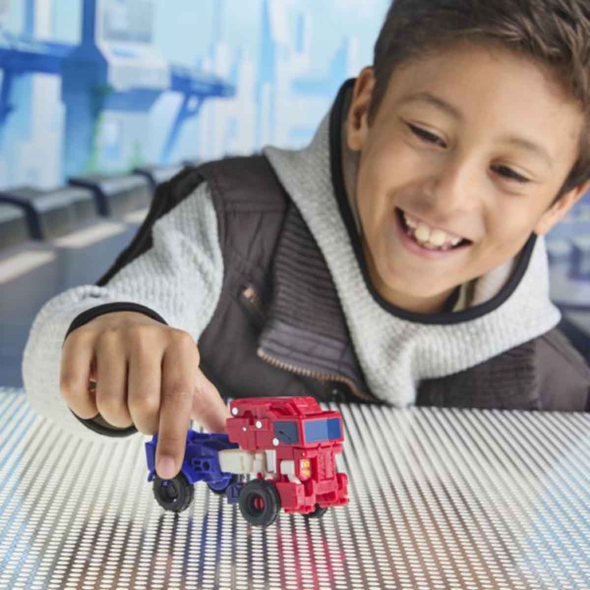 Transformers Cyberworld Optimus Prime Cyber Changers Action Figure Unisex, 3-4 Years