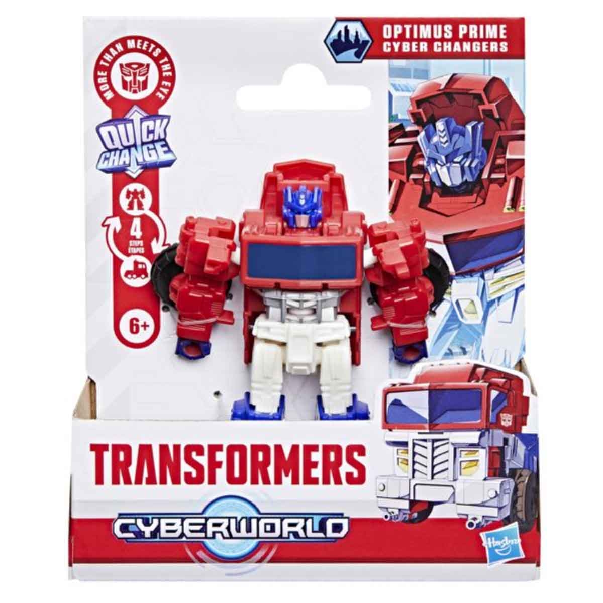 Transformers Cyberworld Optimus Prime Cyber Changers Action Figure Unisex, 3-4 Years