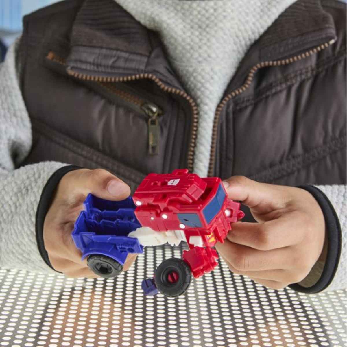 Transformers Cyberworld Optimus Prime Cyber Changers Action Figure Unisex, 3-4 Years