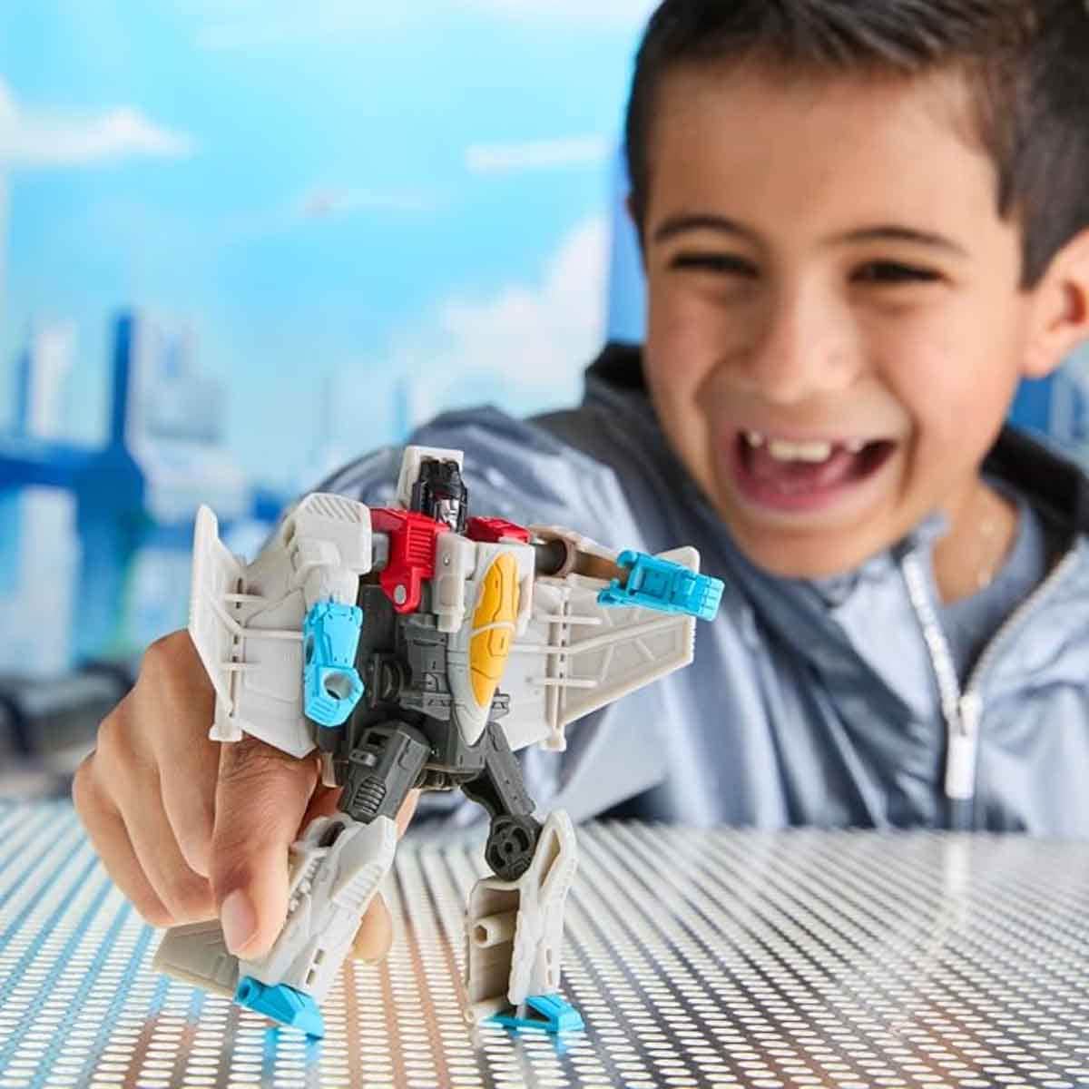 Transformers Cyberworld Starscream Cyber Changers Action Figure Unisex, 3-4 Years