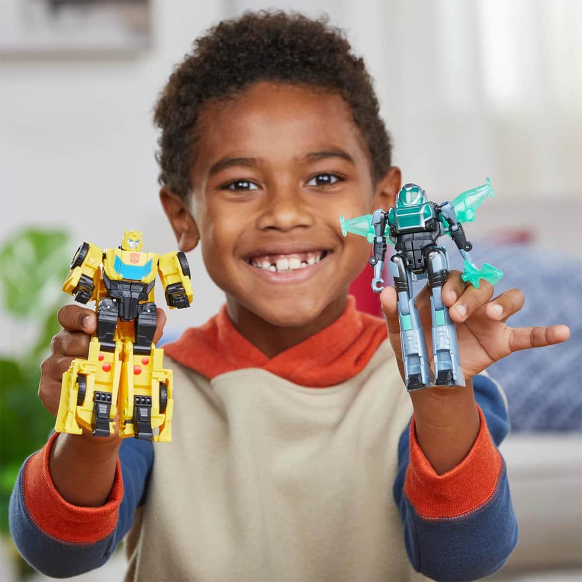 Transformers EarthSpark Cyber-Combiner Bumblebee & Mo Malto Action Figure Boys, 5-7 Years, Pack of 2
