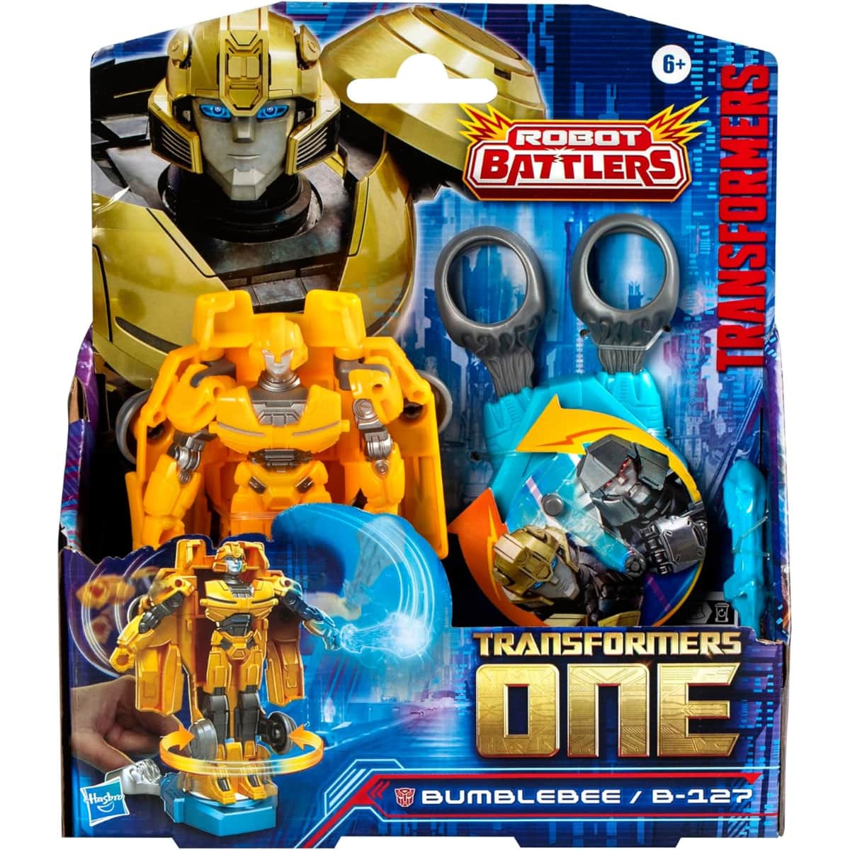 Transformers One 4.5″ Bumblebee B-127 Robot Battlers Action Figure Unisex, 5-7 Years
