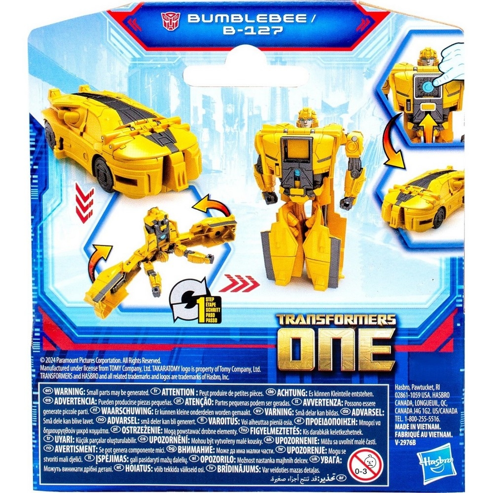 Transformers One 4″ COG Changer Bumblebee B-127 Action Figure Unisex, 5-7 Years