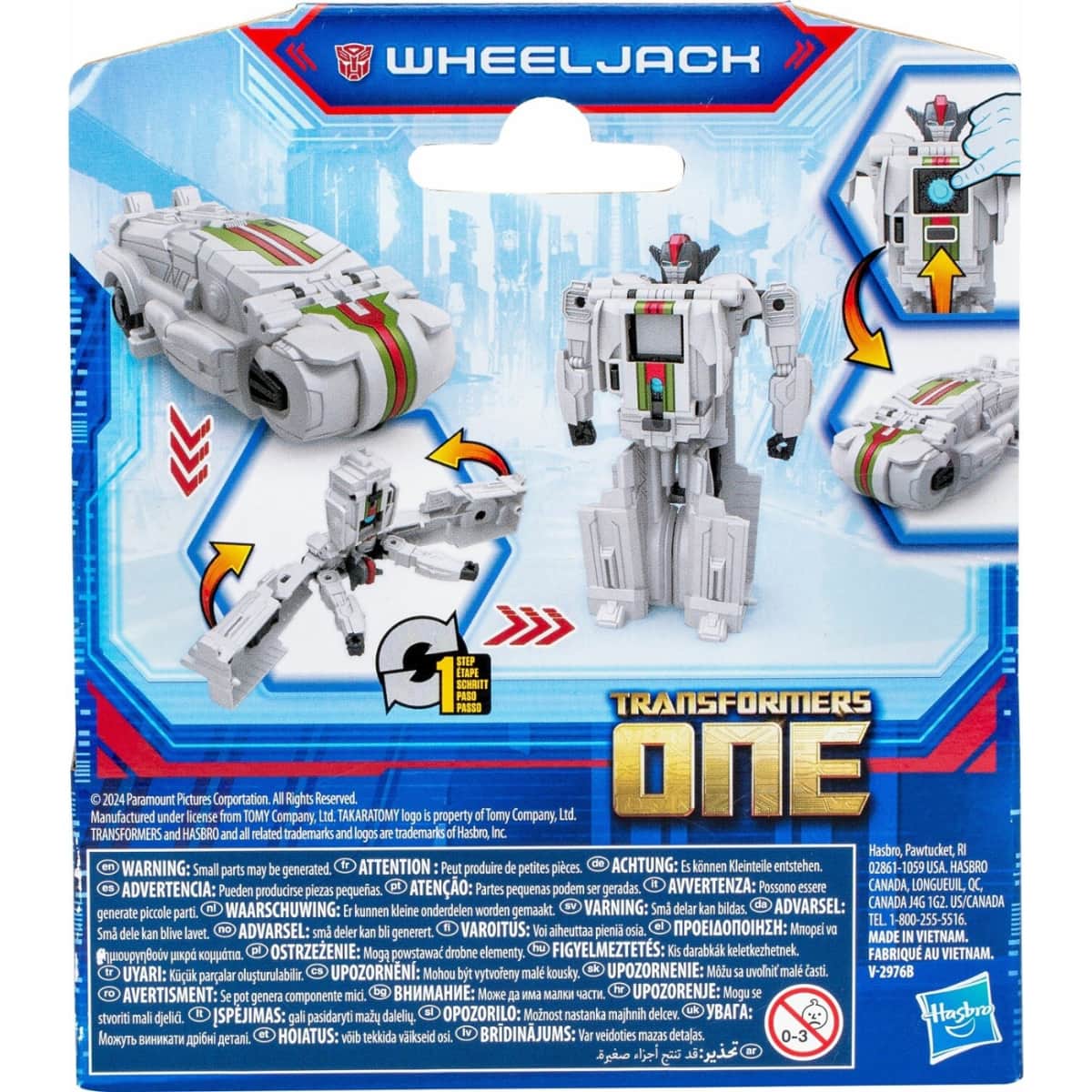 Transformers One 4″ COG Changer Wheeljack Action Figure Unisex, 5-7 Years