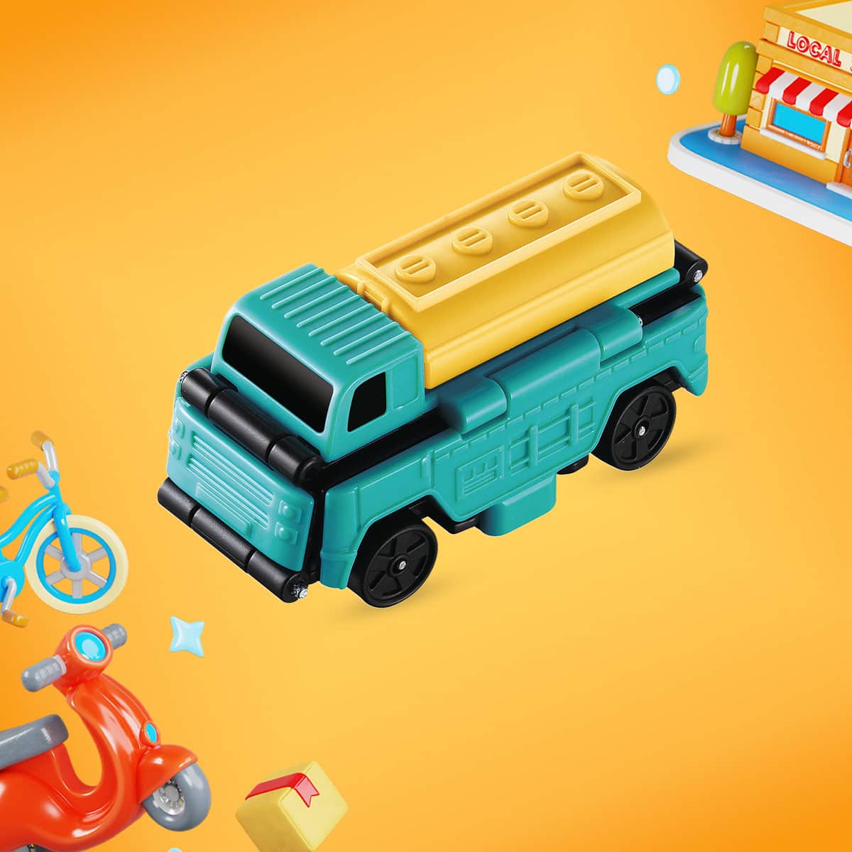 Transracers Special Transport Transforming Car Boys, 3-4 Years, Pack of 3