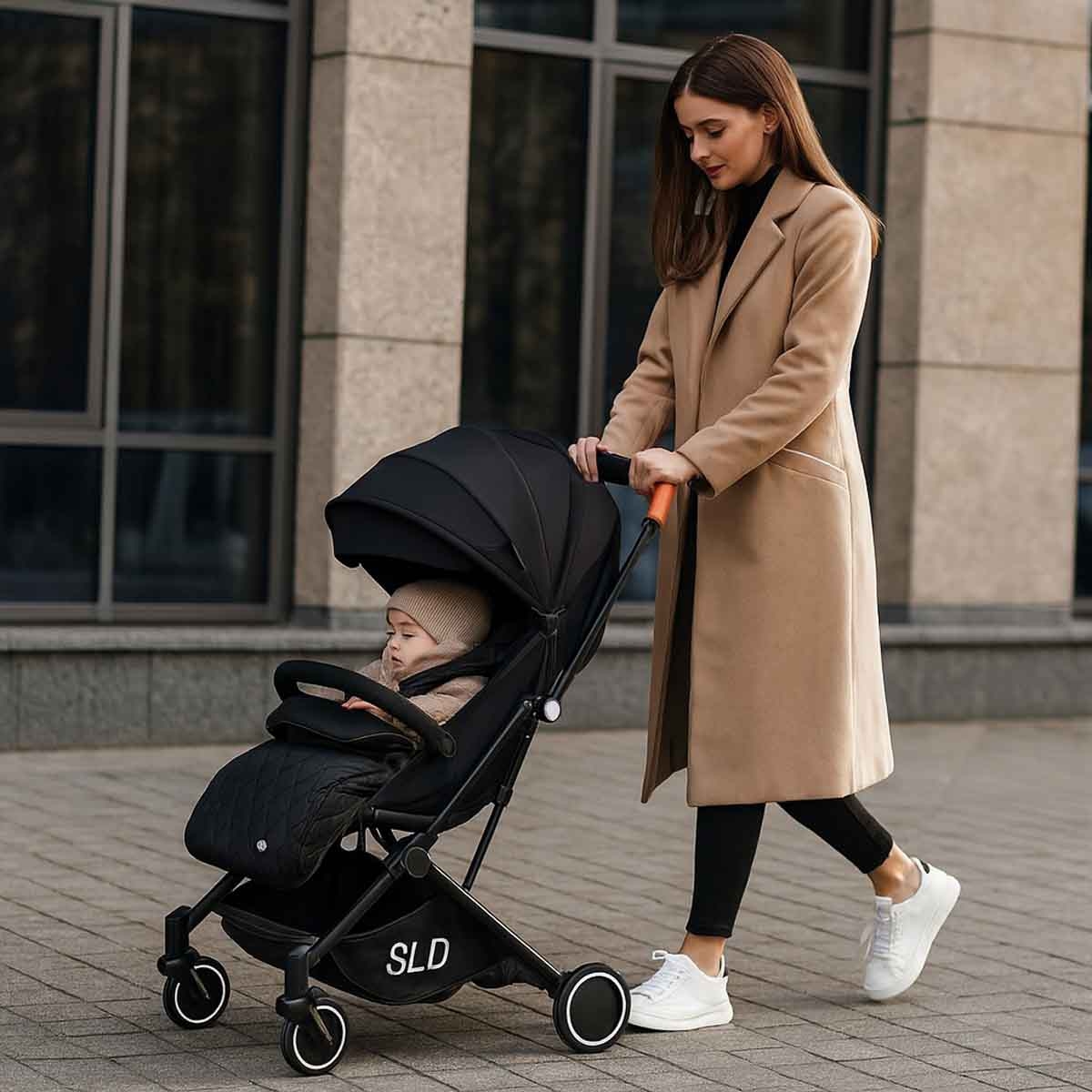 Teknum Black Travel Lite Stroller Toddler, 0-2 Years