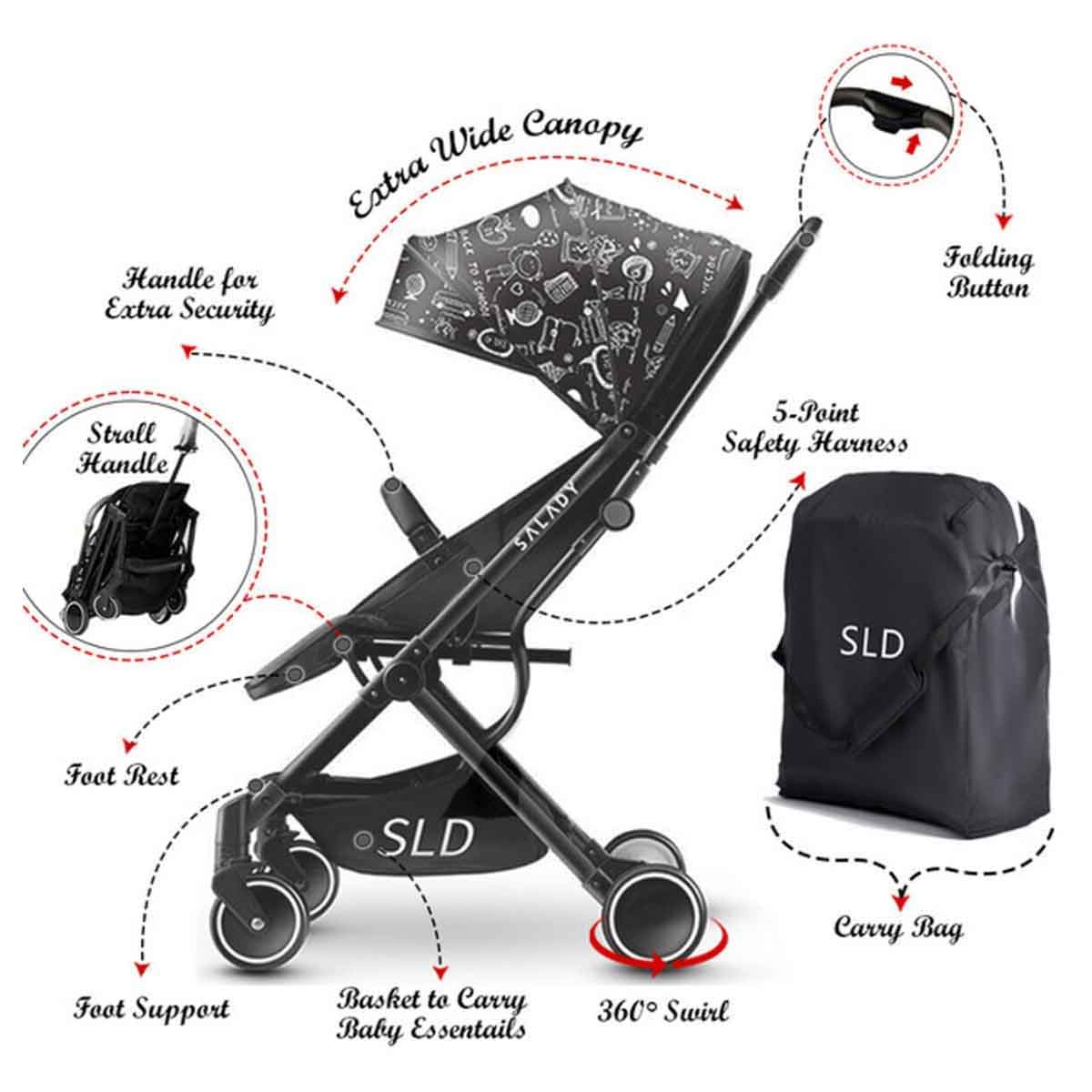 Teknum Travel Lite Stroller Toddler, 0-2 Years