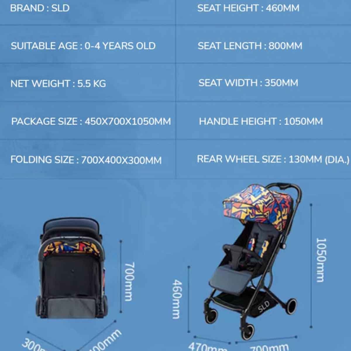 Teknum Travel Lite Stroller Toddler, 0-2 Years