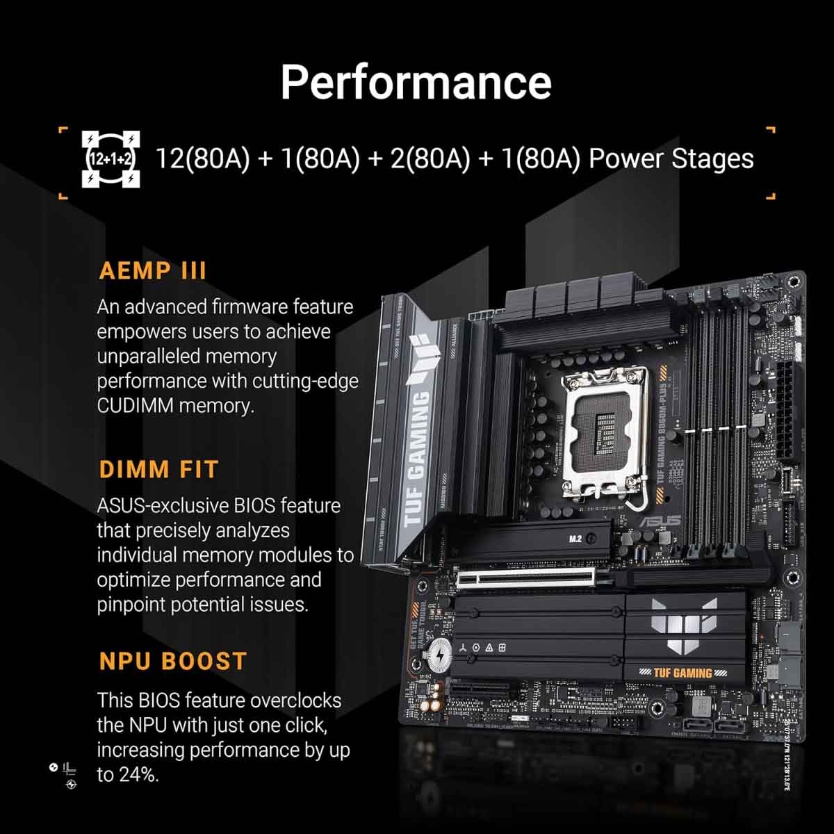 Asus TUF Gaming B860M-Plus Motherboard