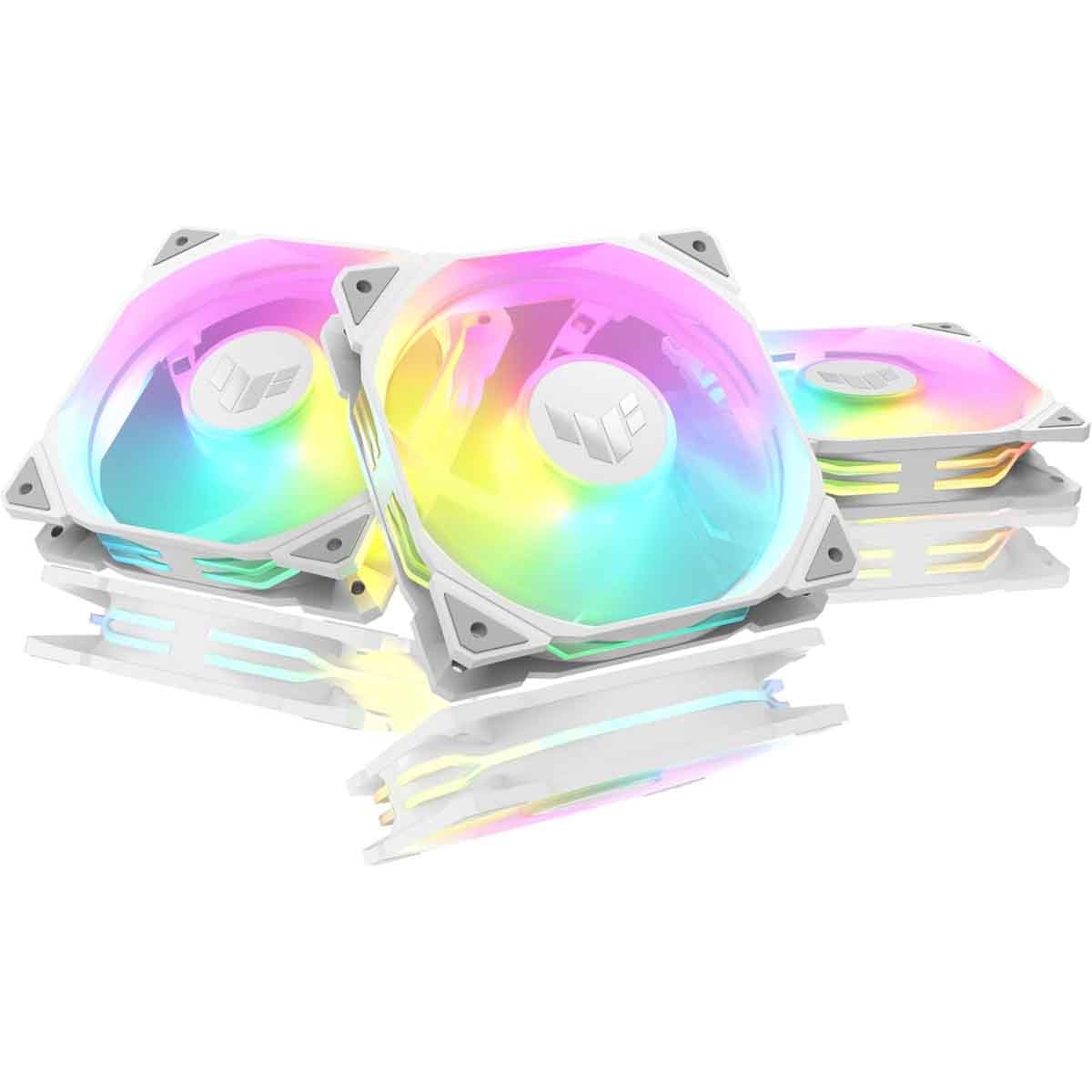 Asus White TUF Gaming 3-In-1 TR120 ARGB Fan