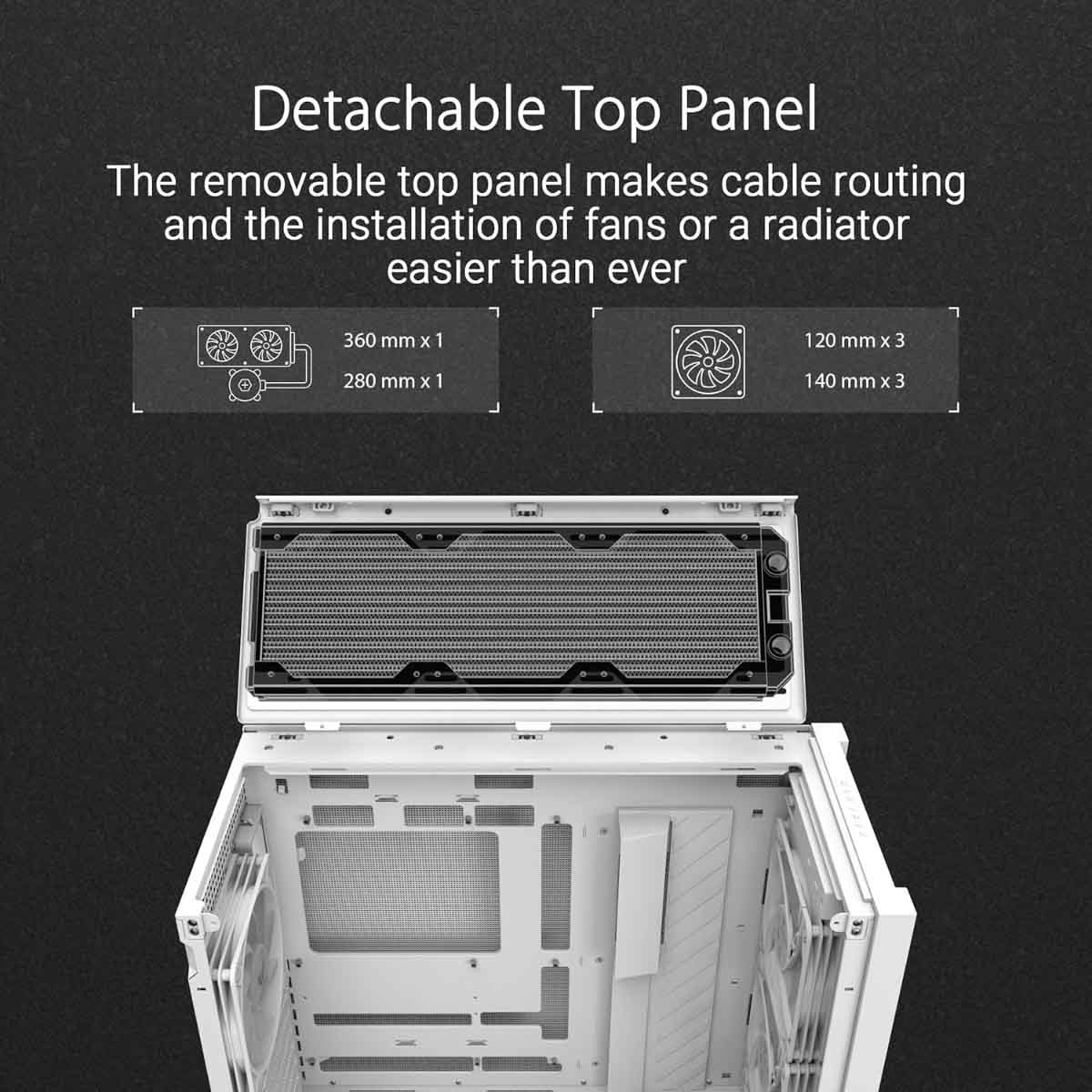 ASUS TUF GT302 ARGB ATX Mid-Tower Gaming PC Case