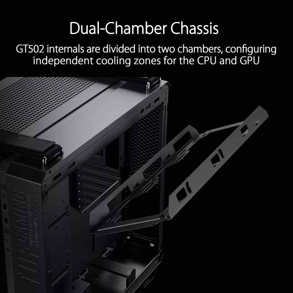 Asus Black TUF Gaming GT502 Horizon TG ARGB Mid-Tower Gaming PC Case