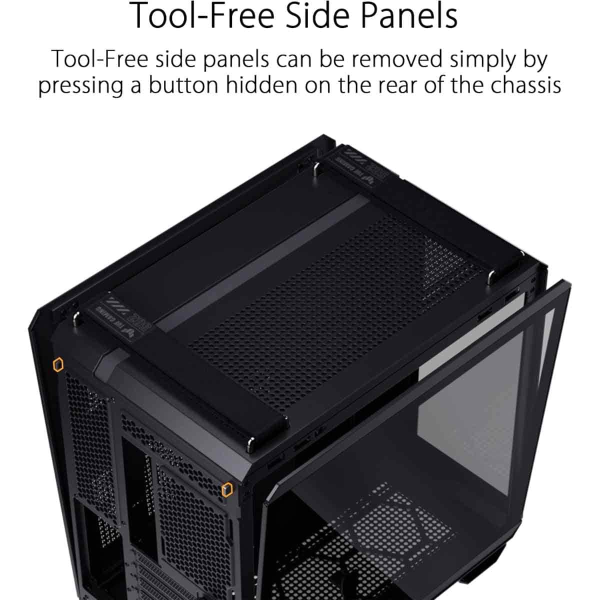 Asus Black TUF Gaming GT502 Horizon TG ARGB Mid-Tower Gaming PC Case