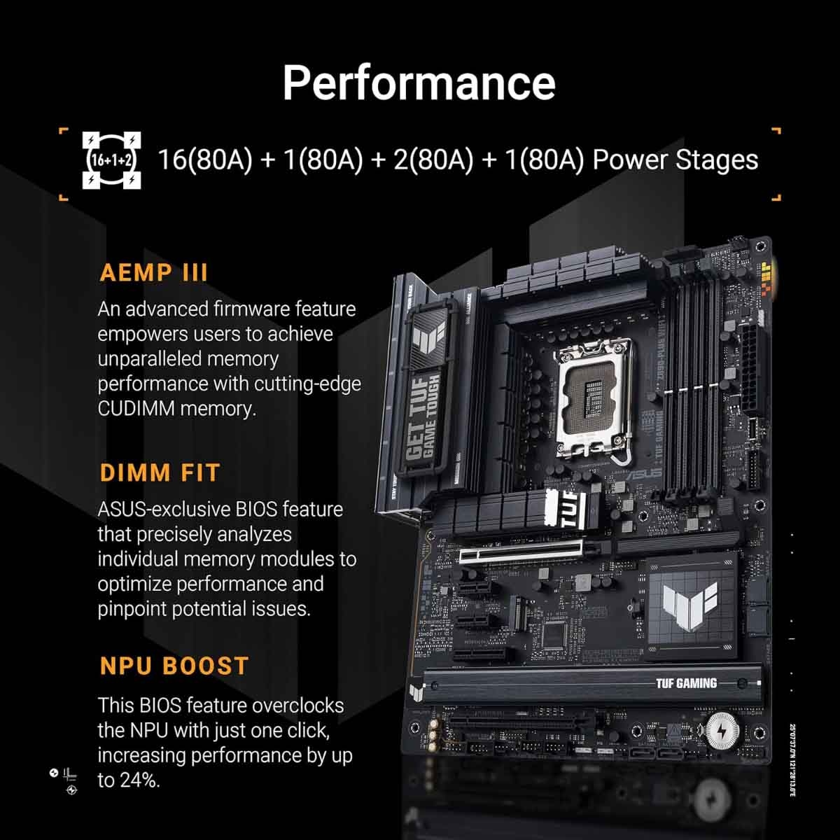 ASUS TUF Z890-Plus WiFi Gaming Motherboard