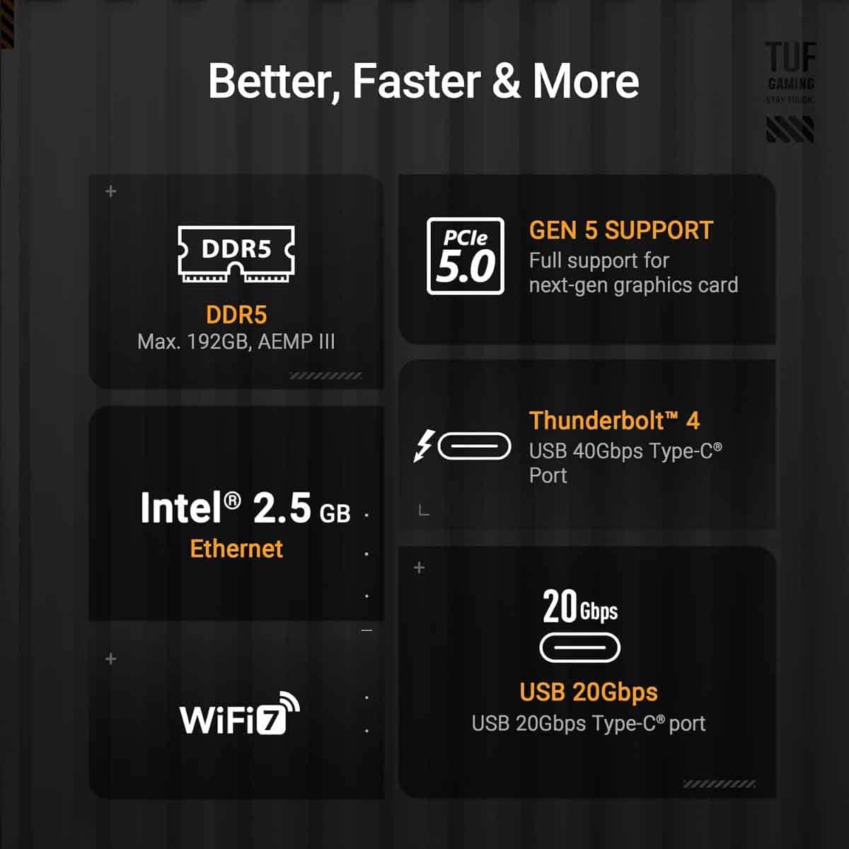 أسوس تاف Z890-بلاس واي فاي لوحة أم للألعاب