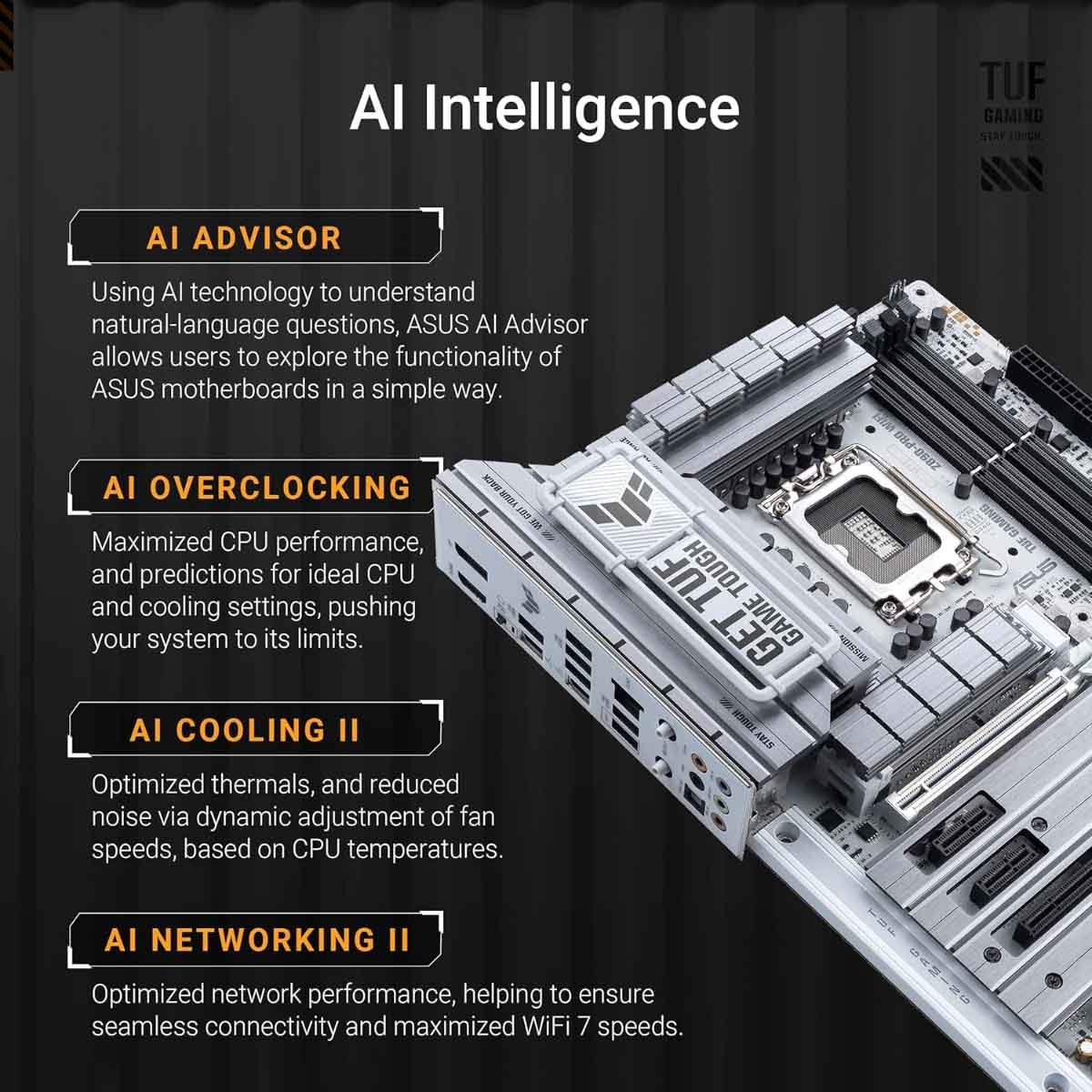 ASUS TUF Z890-Pro WiFi Gaming Motherboard