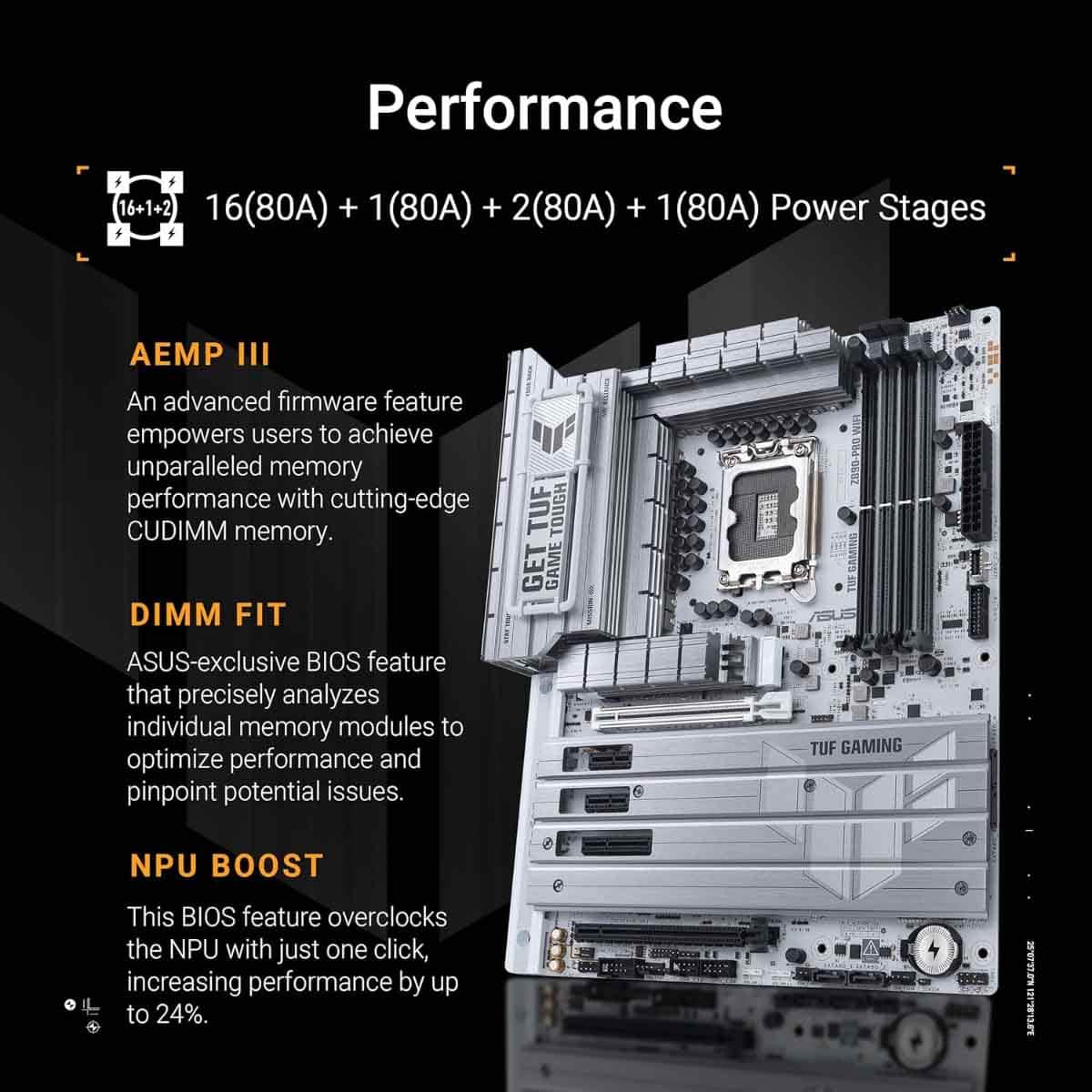 ASUS TUF Z890-Pro WiFi Gaming Motherboard