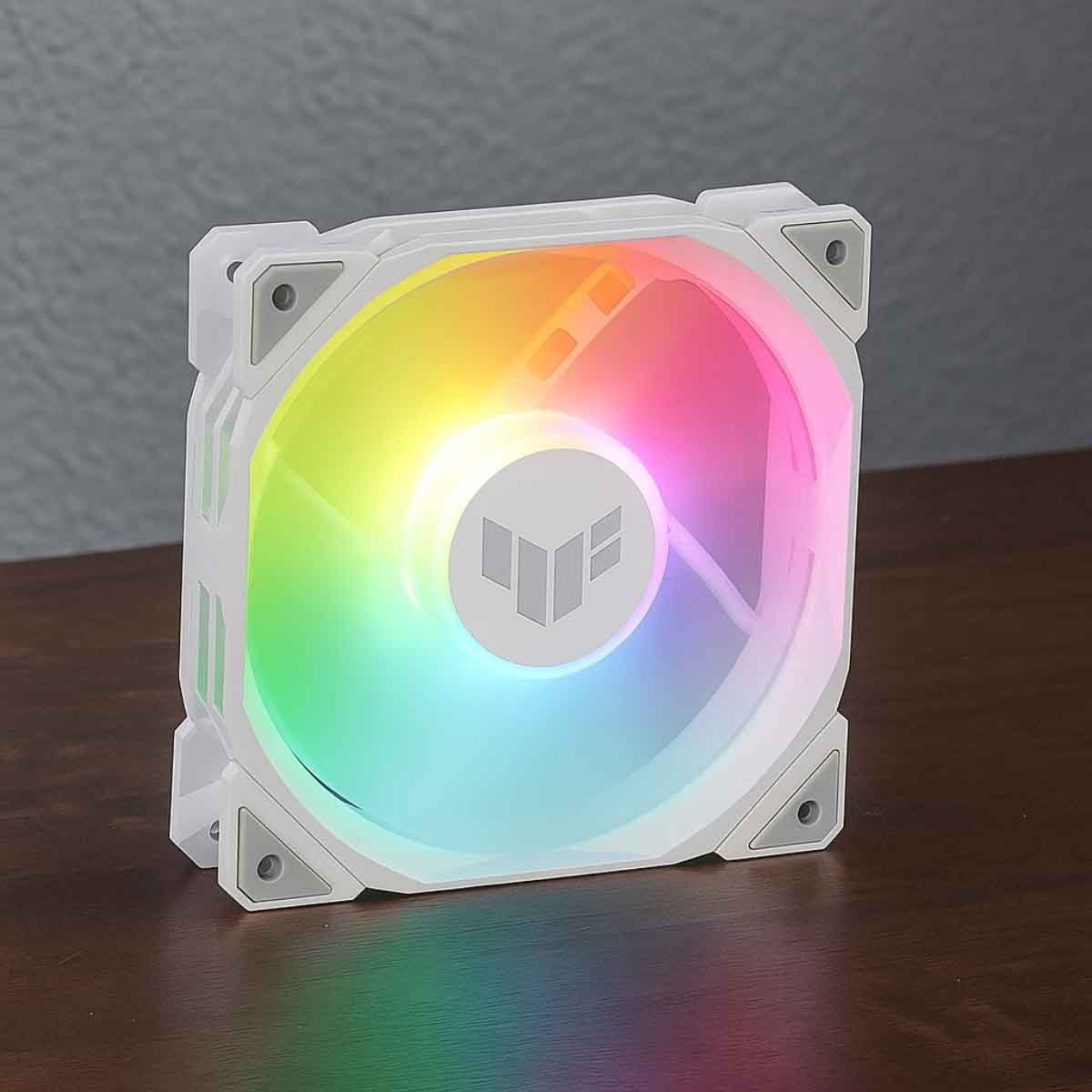 Asus White TUF Gaming TR120 3-In-1 ARGB Fan