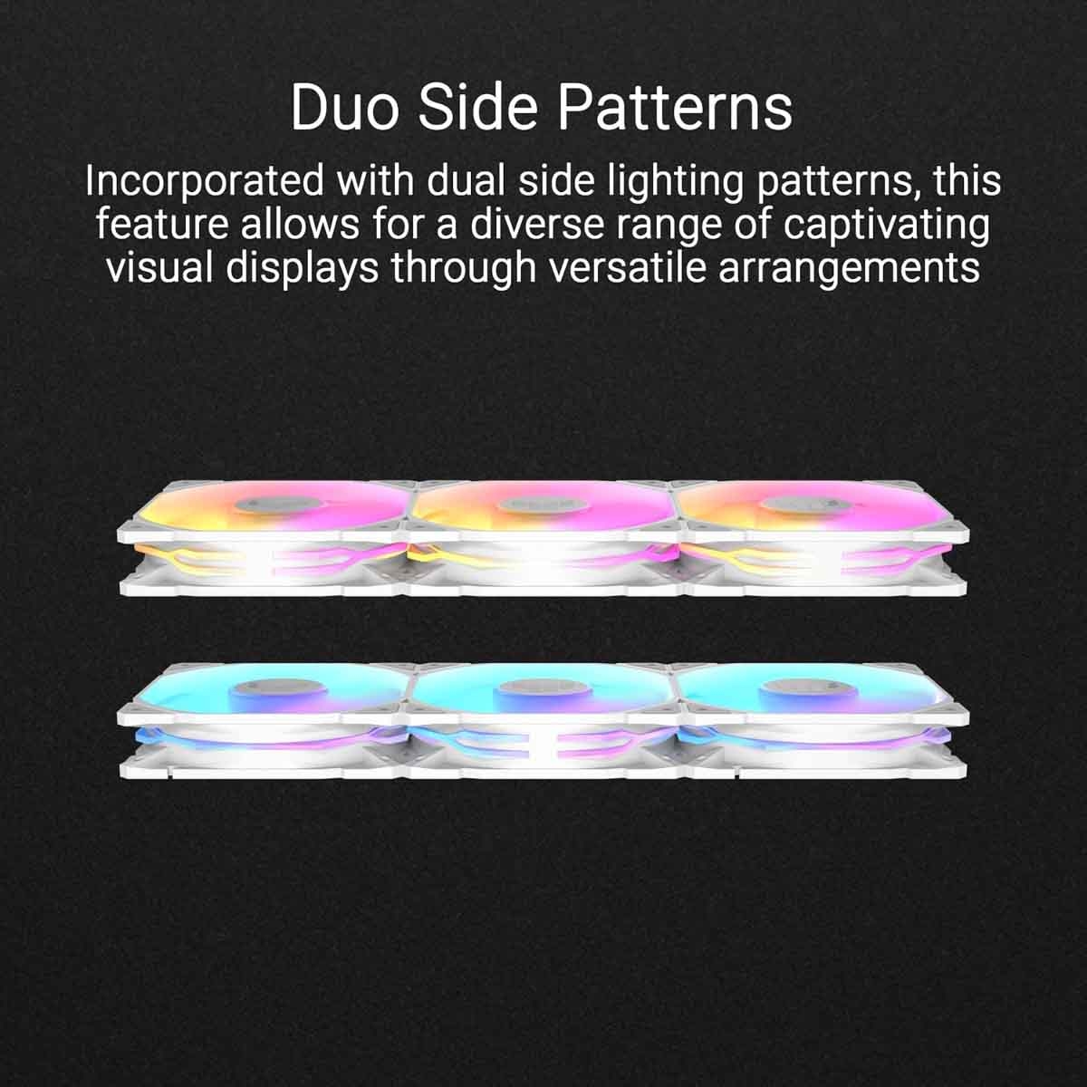 Asus White TUF Gaming TR120 3-In-1 ARGB Fan