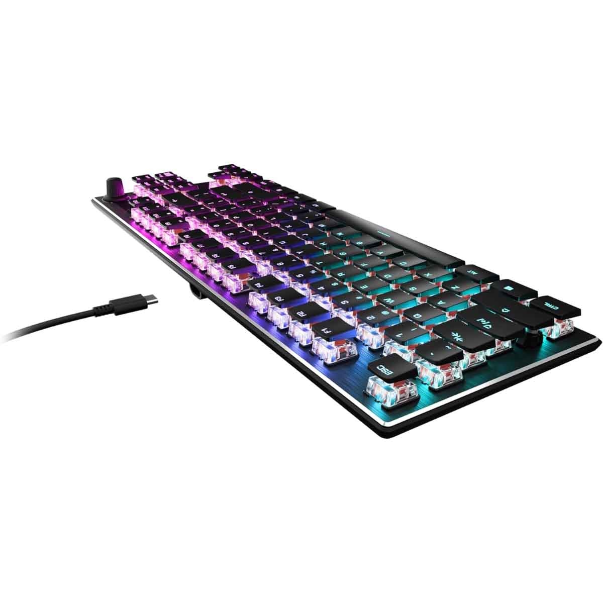 Turtle Beach Black Vulcan TKL AIMO Linear Gaming Keyboard