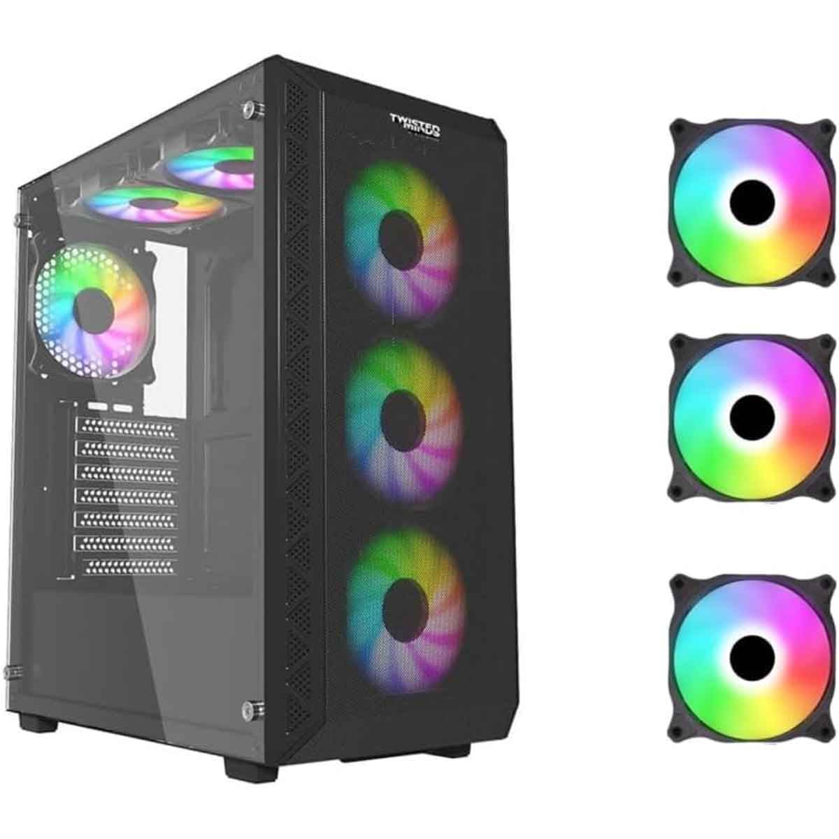 Twisted Minds Black 03 Apex Mid-Tower Gaming PC Case