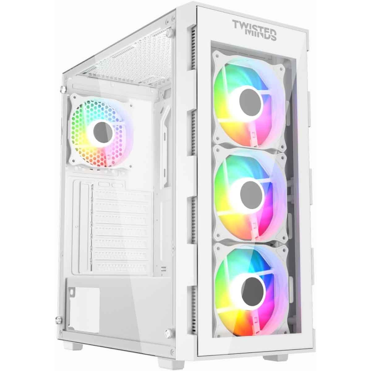 Twisted Minds TM-GM-III-W White 03 Apex Mid-Tower Gaming PC Case