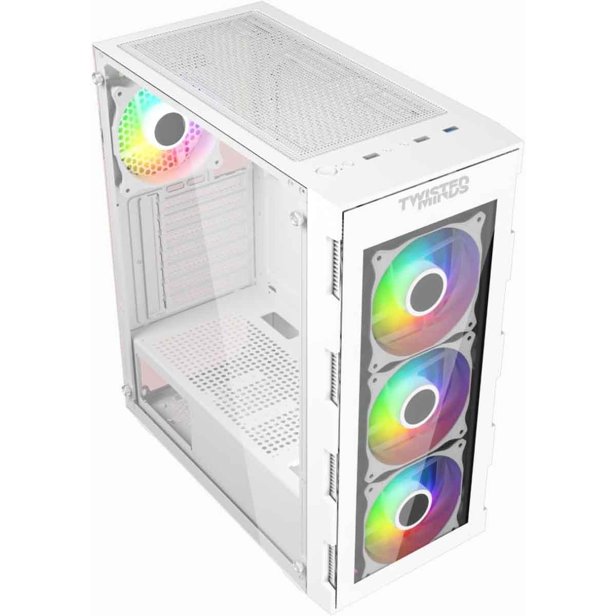 Twisted Minds TM-GM-III-W White 03 Apex Mid-Tower Gaming PC Case