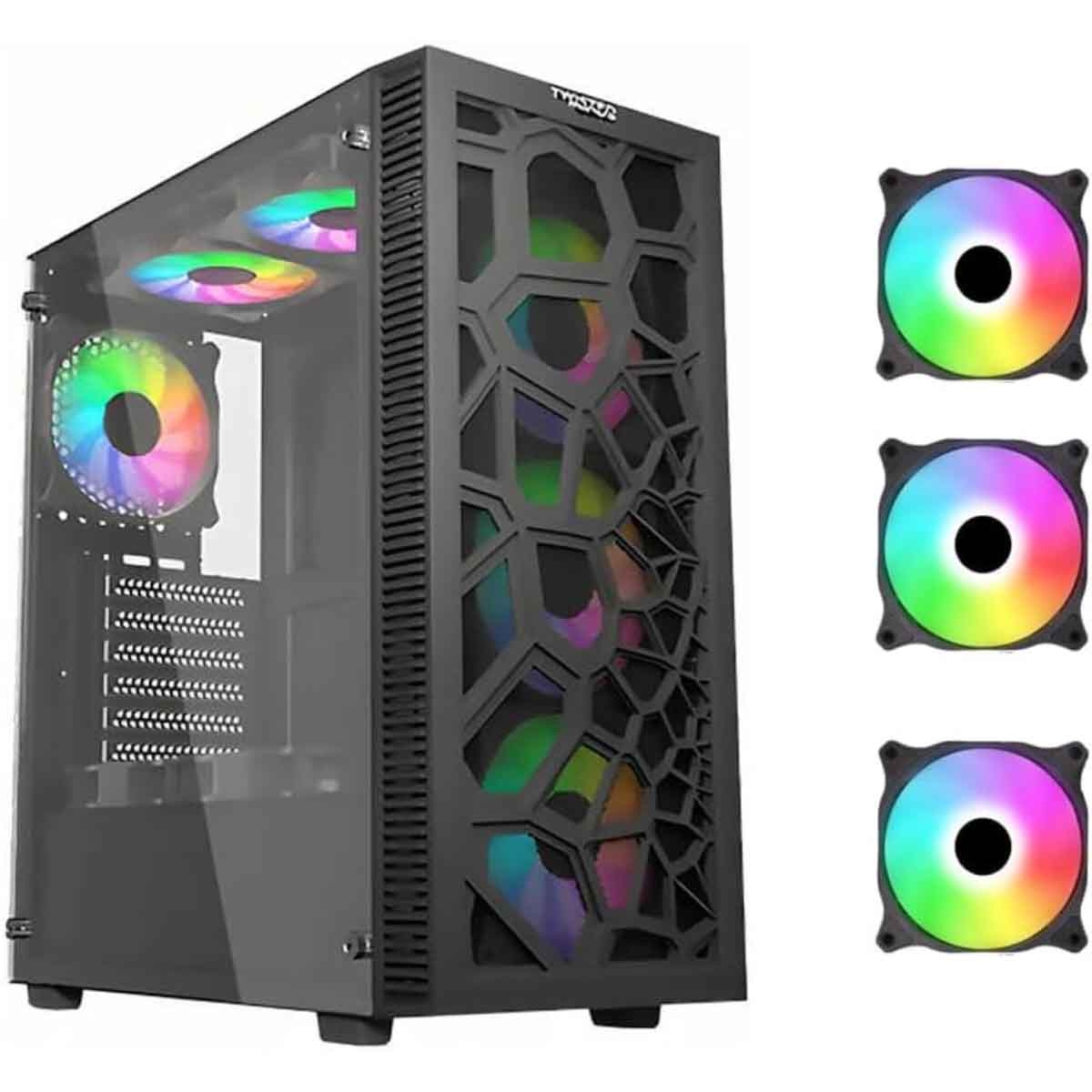 Twisted Minds Black 03 Spider Mid-Tower Gaming PC Case