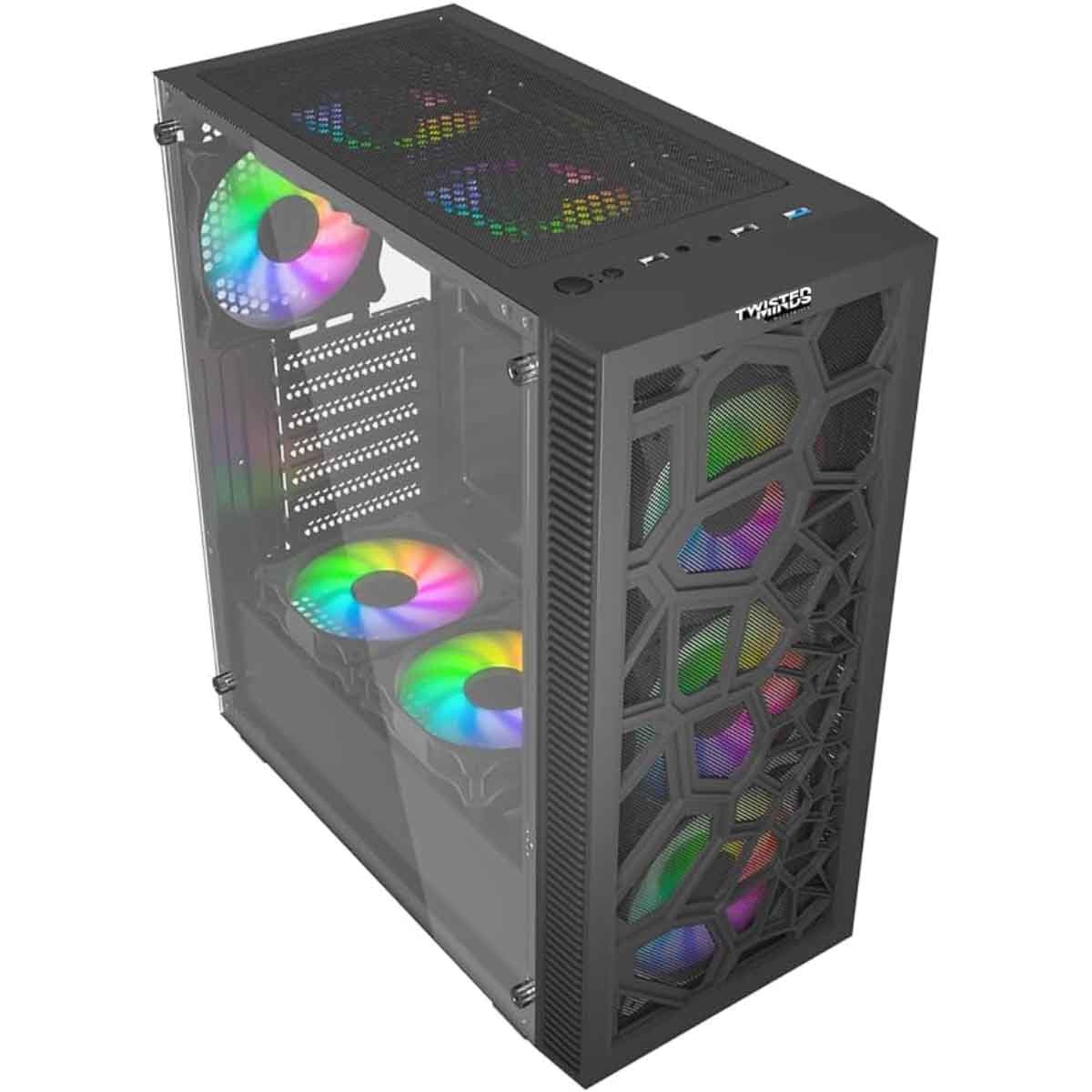 Twisted Minds Black 03 Spider Mid-Tower Gaming PC Case