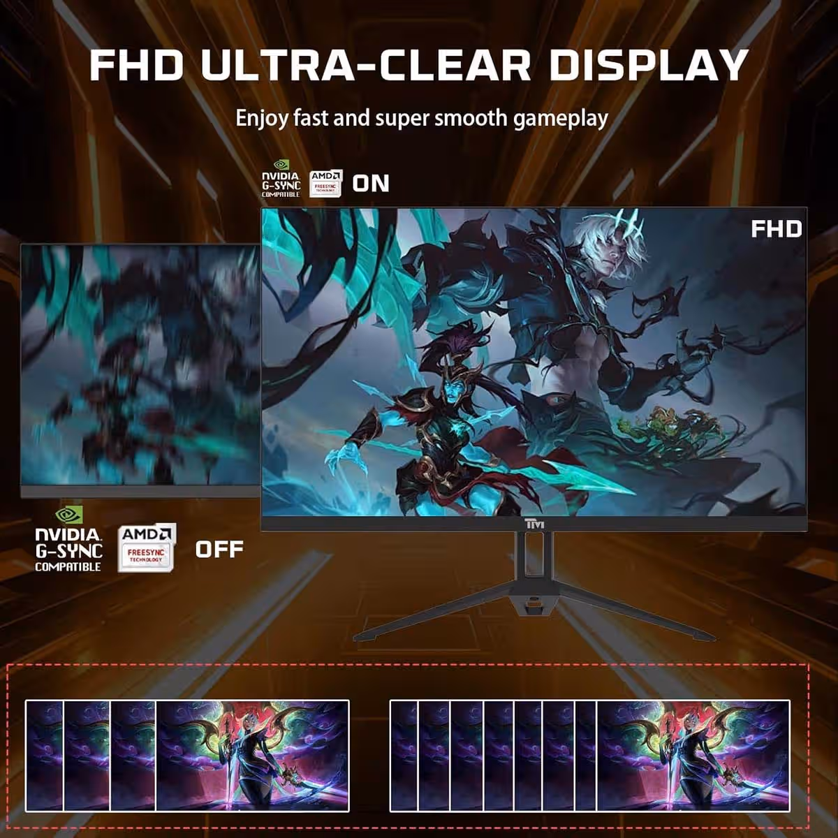 Twisted Minds TM22FHD120IPS Eco Series FHD 120Hz 1ms IPS Gaming Monitor