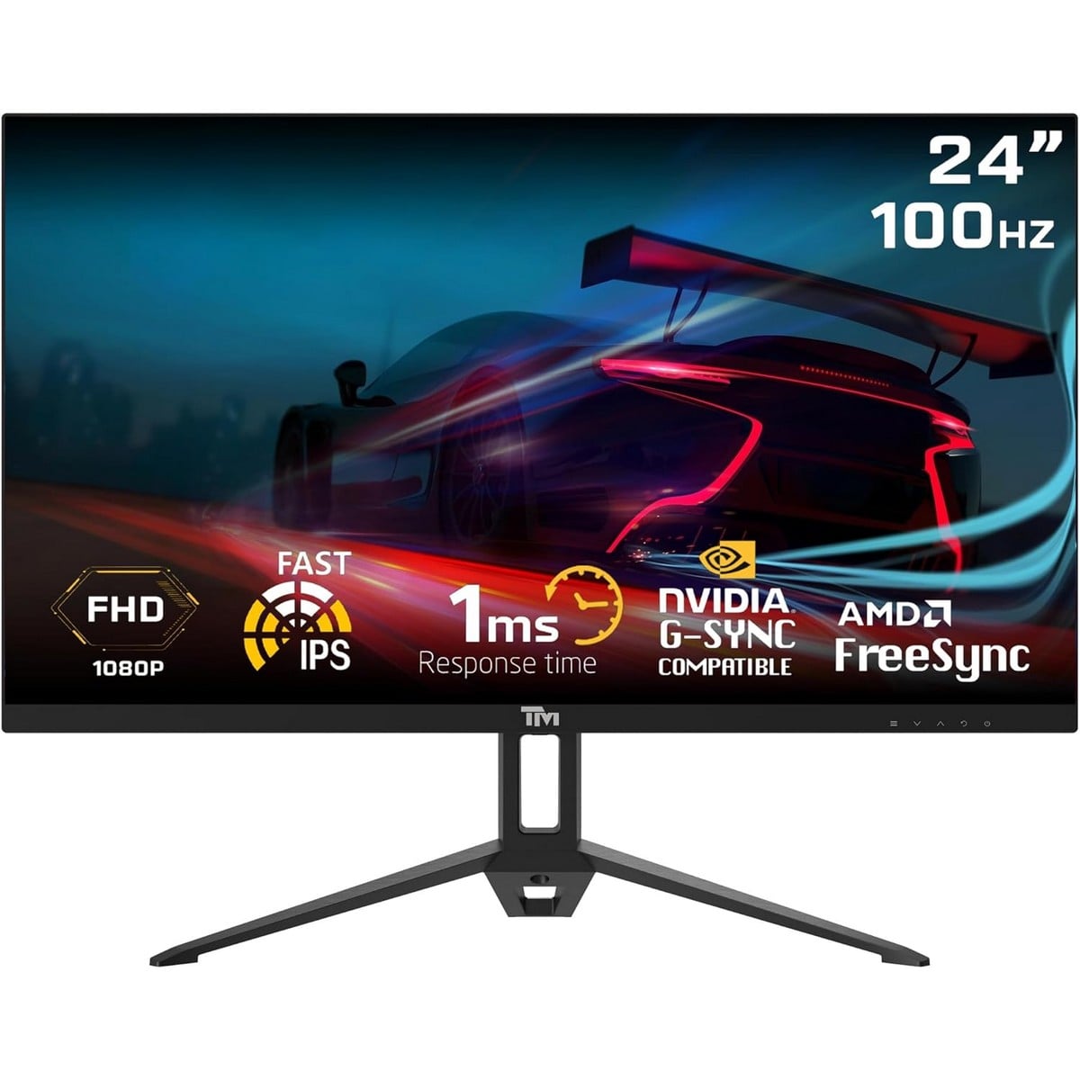 تويستد مايندز TM24FHD100IPS شاشة ألعاب FHD IPS بسرعة 100 هرتز وزمن استجابة 1 مللي ثانية