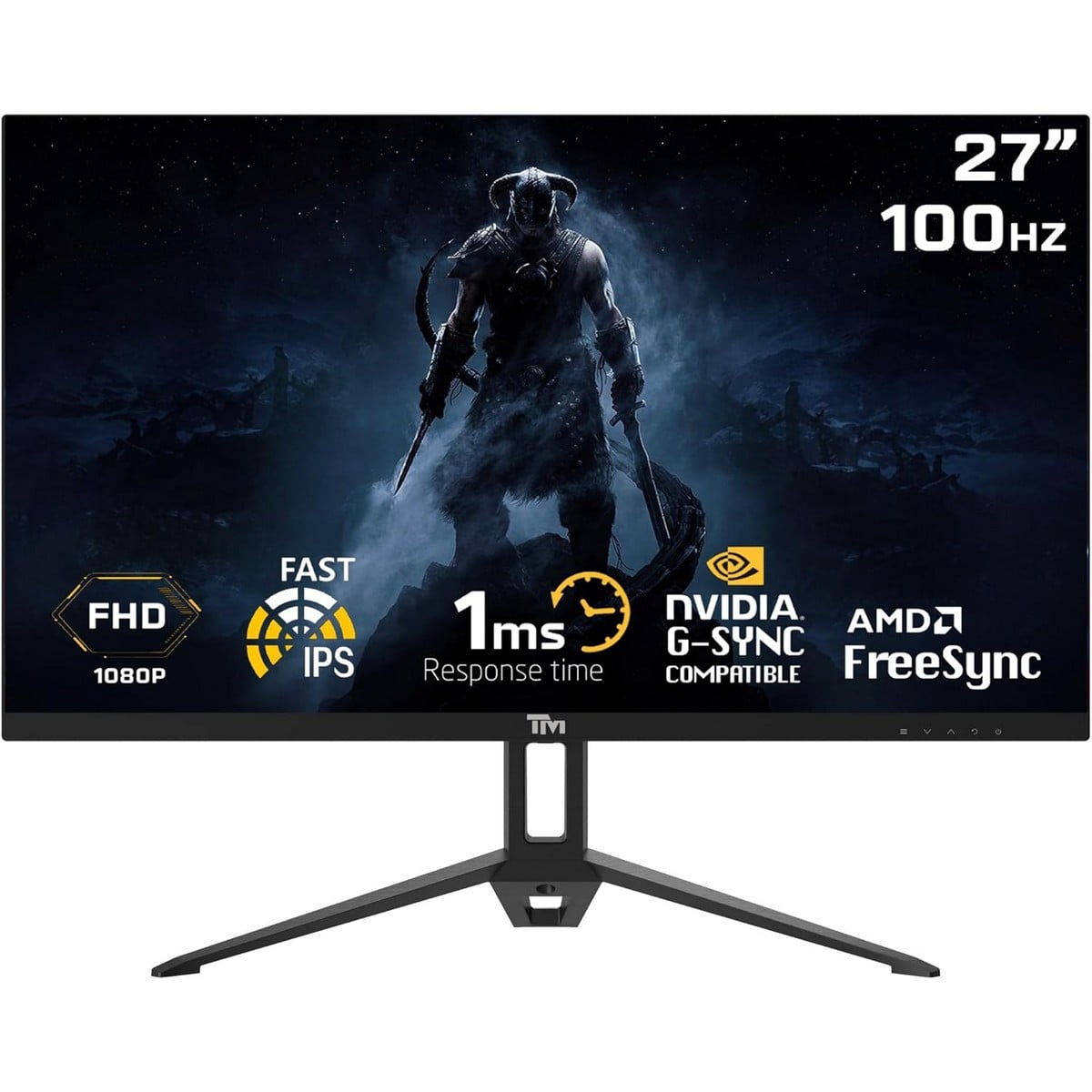 تويستد مايندز شاشة ألعاب TM27FHD100IPS مقاس 27 بوصة بدقة FHD وتردد 100Hz وزمن استجابة 1ms ولوحة IPS