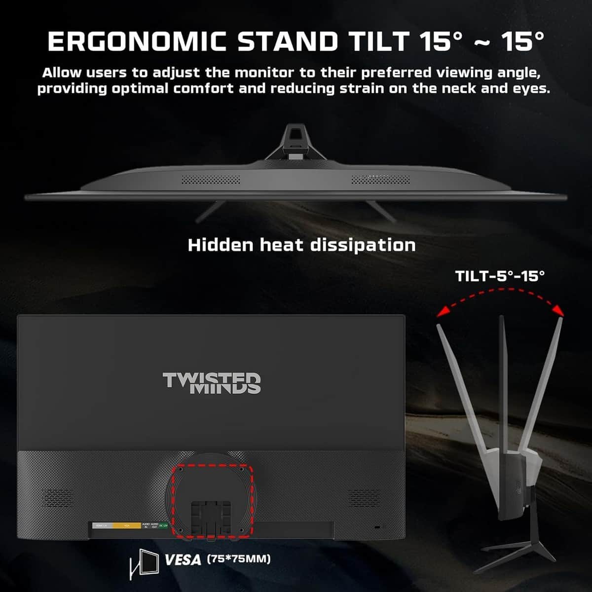 Twisted Minds TM24FHD100IPS FHD 100Hz 1ms IPS Gaming Monitor