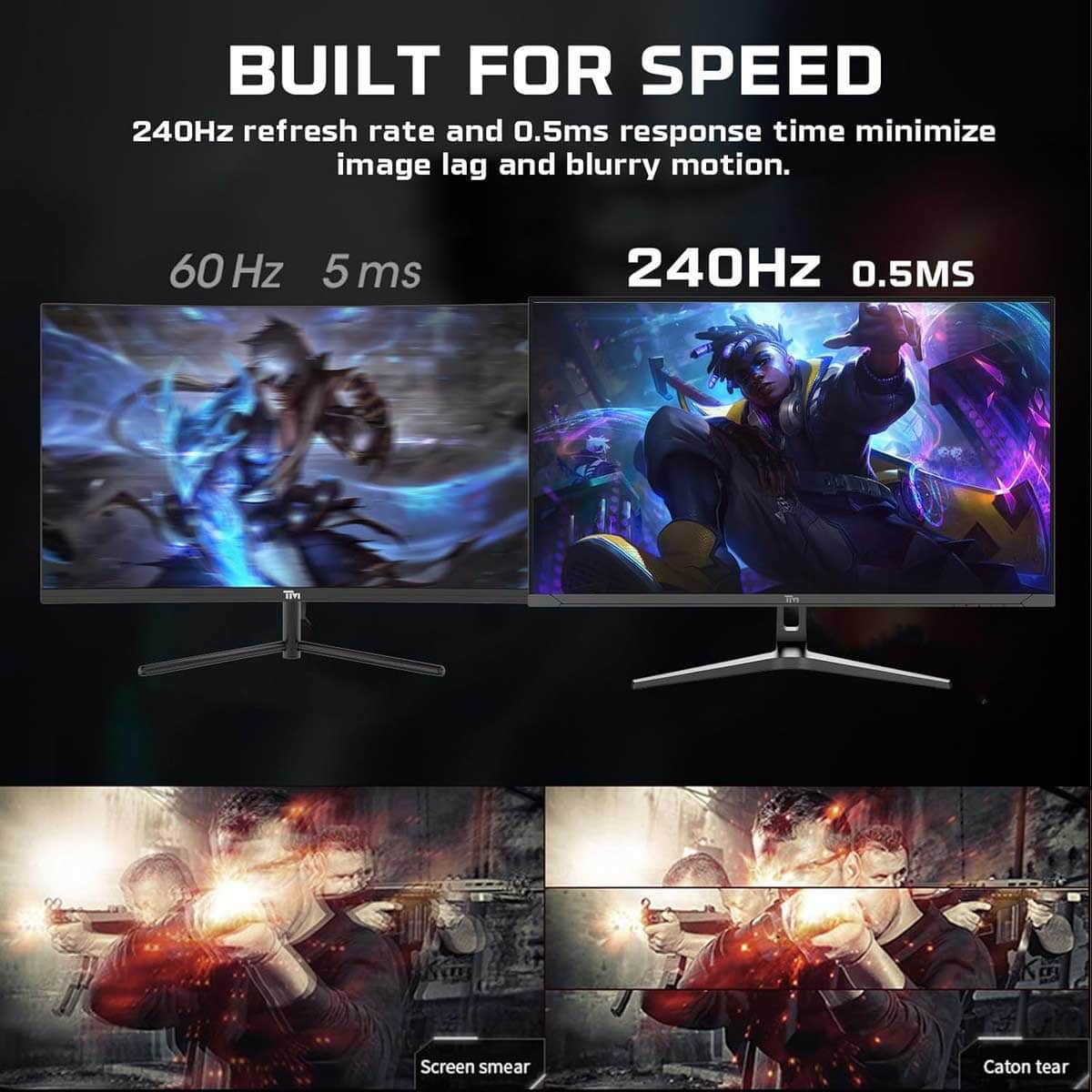 Twisted Minds 32" TM32QHD240VA QHD 240Hz 0.5ms VA Gaming Monitor