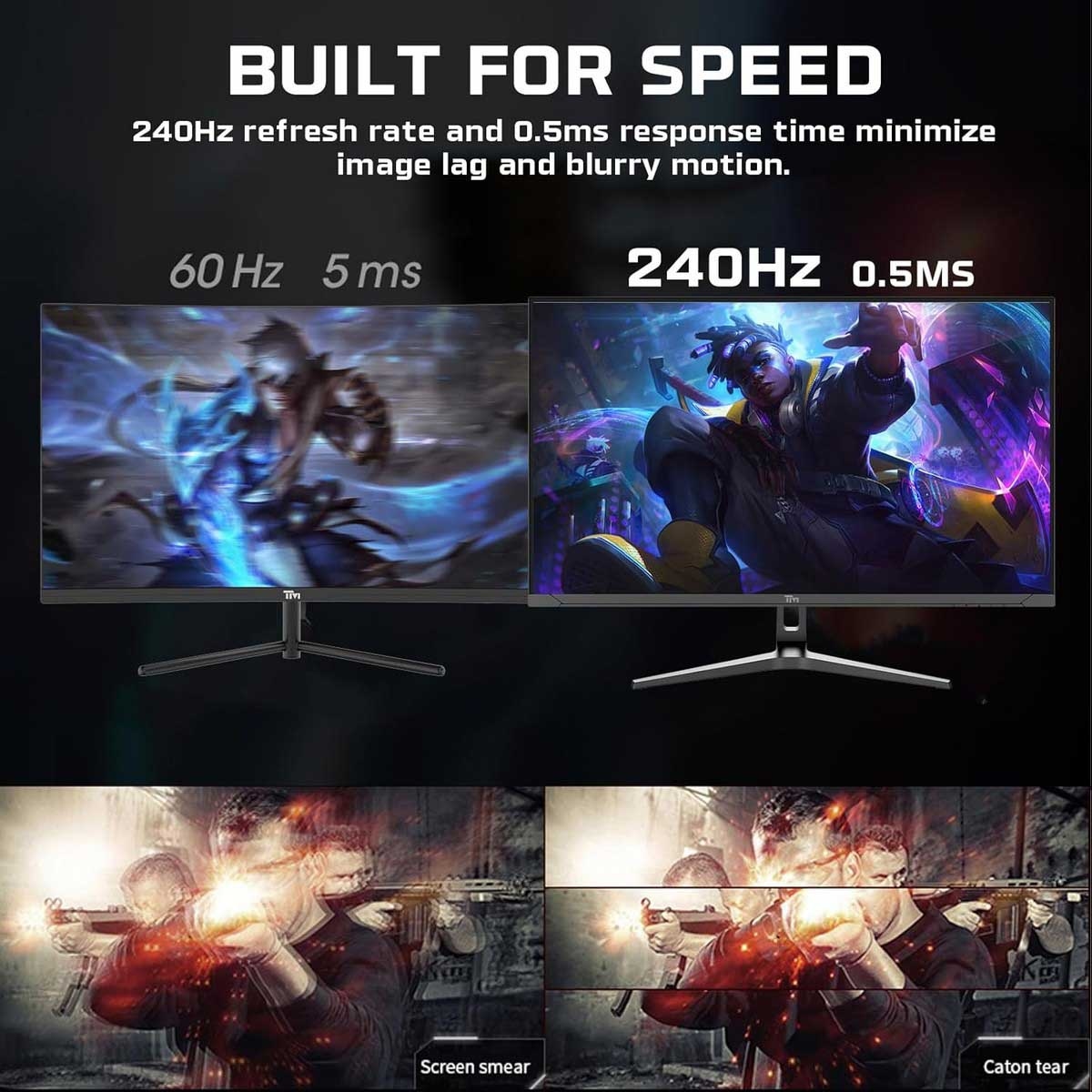 Twisted Minds 32" TM32QHD240VA QHD 240Hz 0.5ms VA Gaming Monitor