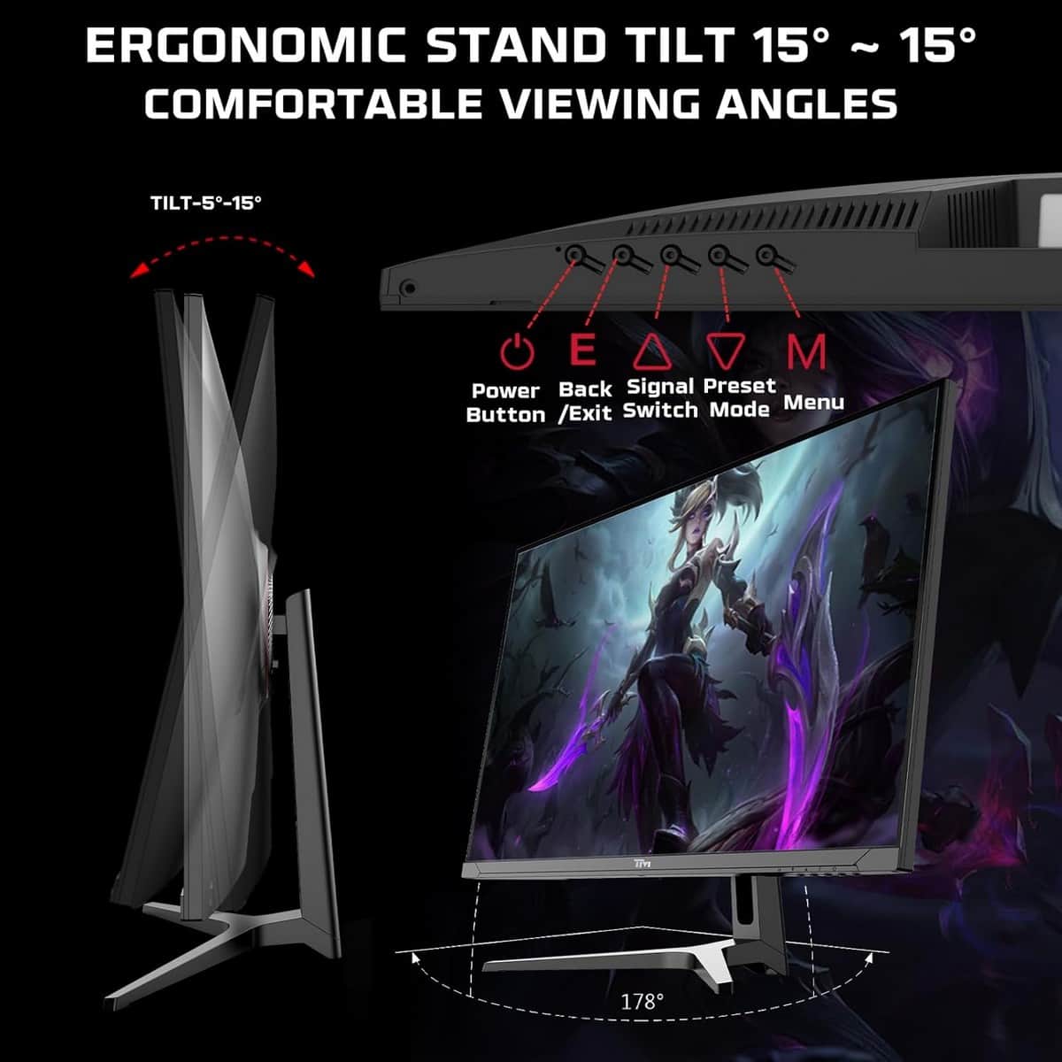 Twisted Minds 32" TM32QHD240VA QHD 240Hz 0.5ms VA Gaming Monitor